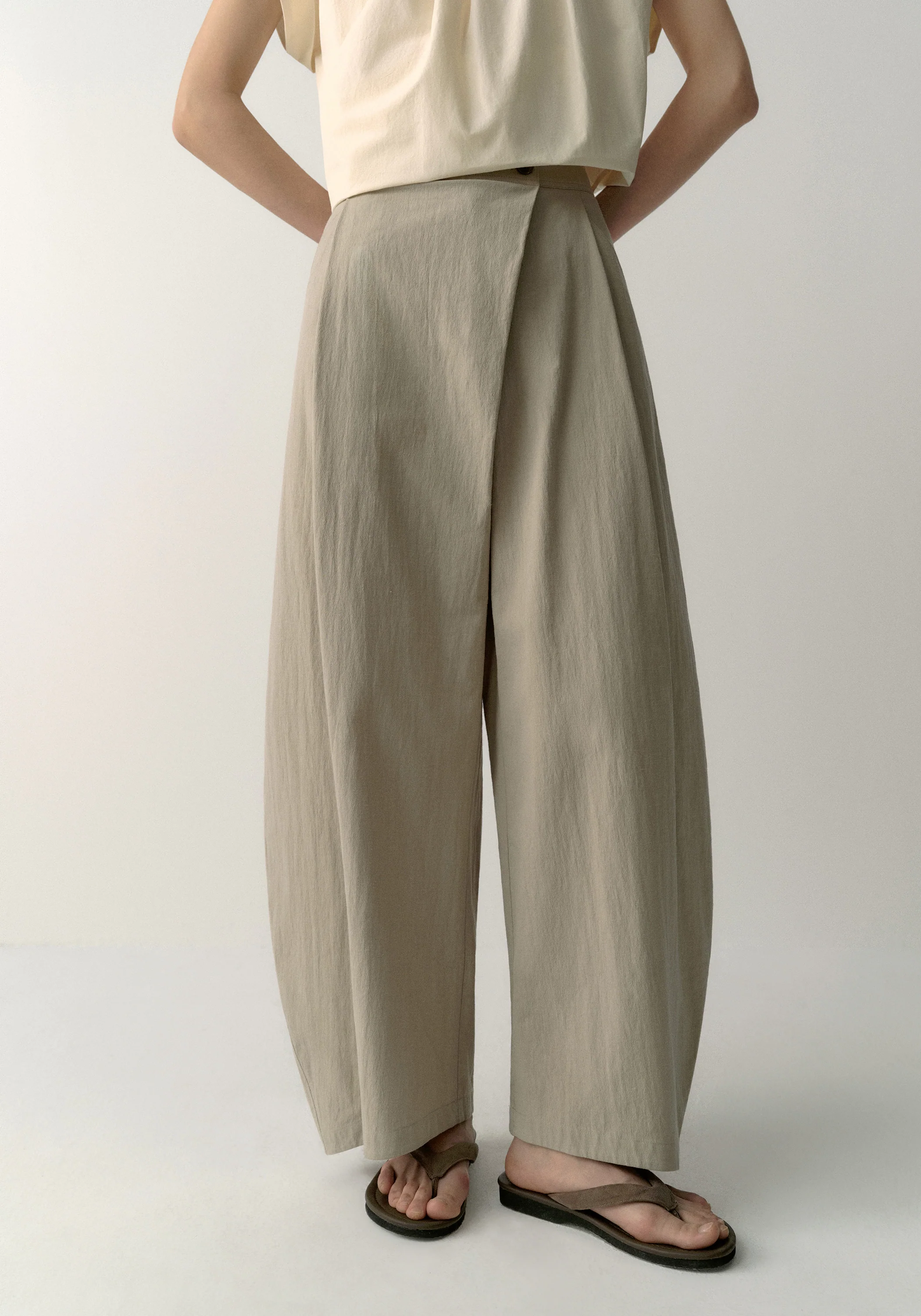 Asymmetric Cropped Pants - Image 15