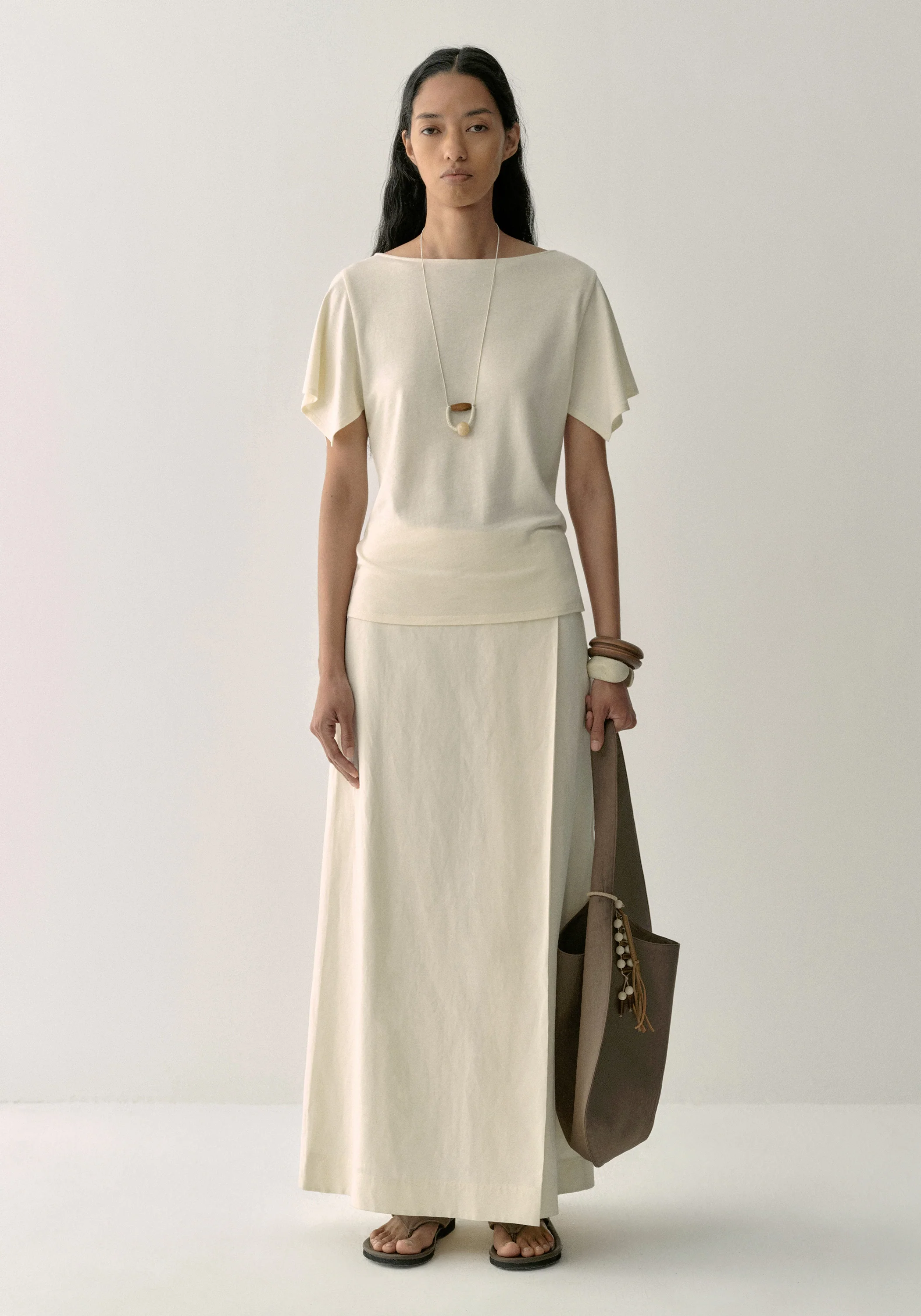 Asymmetric Buttoned Skirt - Image 16