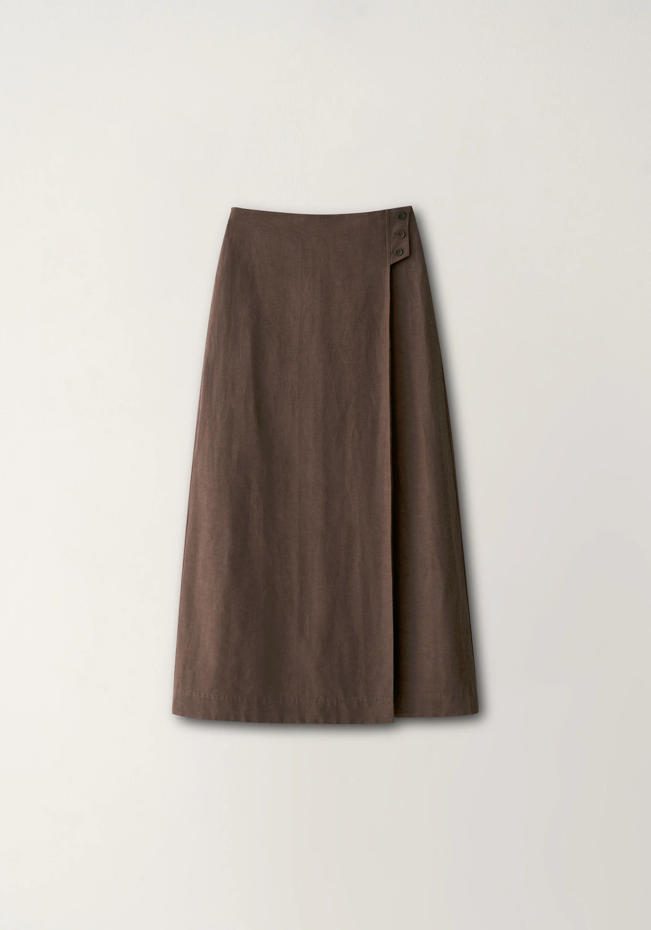 Asymmetric Buttoned Skirt - Image 2