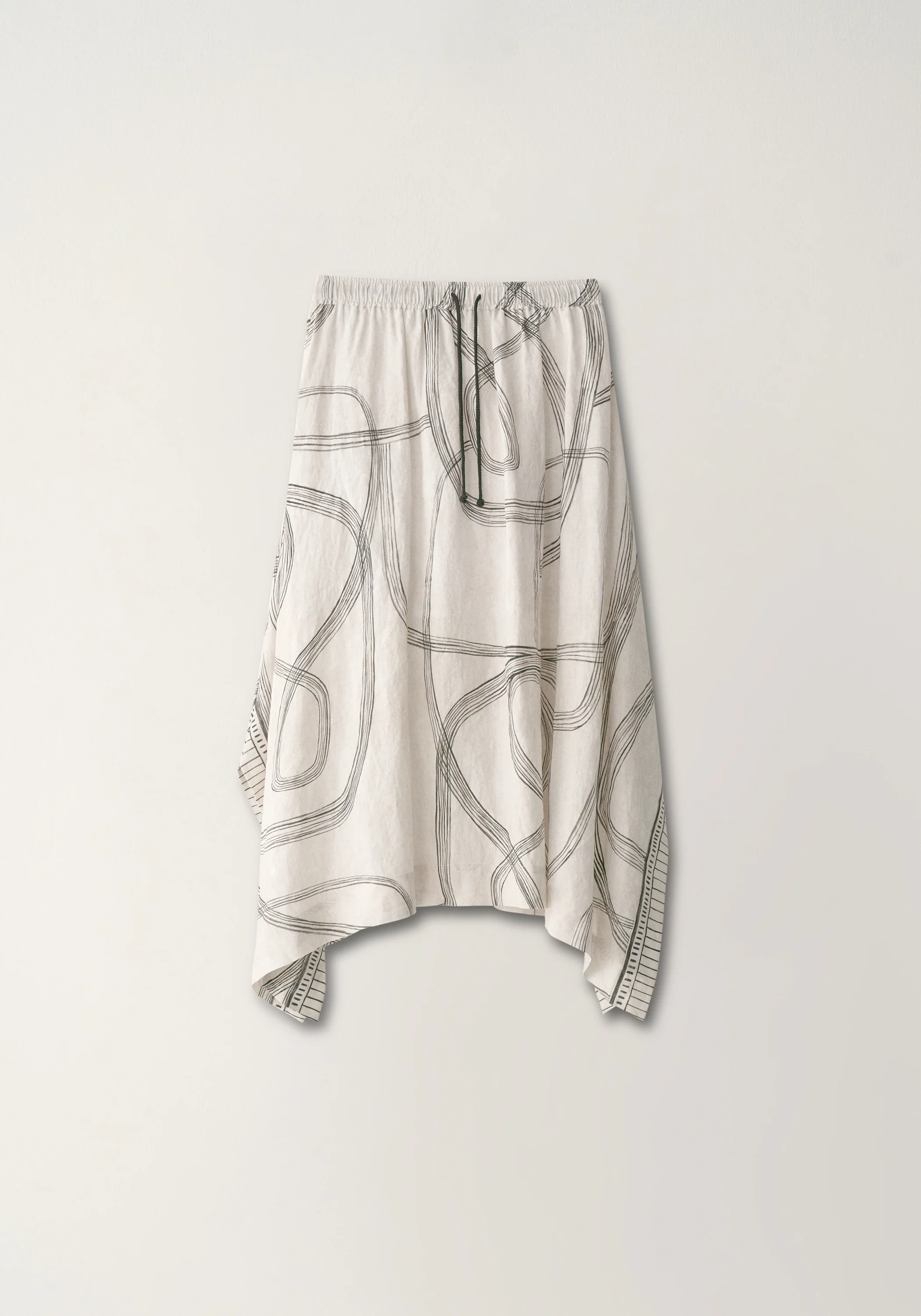 Print Linen Skirt - Image 2