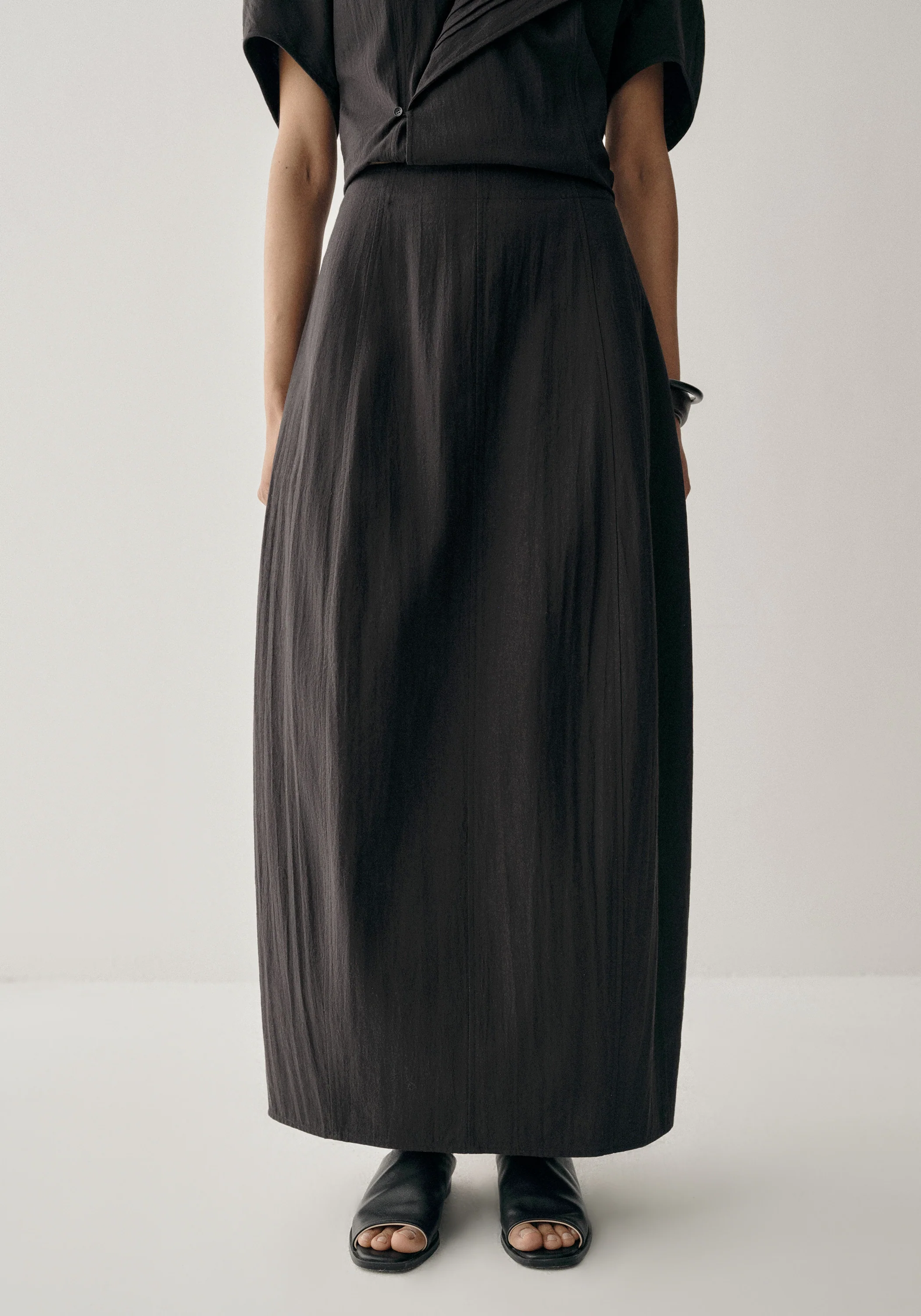 Cotton-linen Cocoon Skirt - Image 6