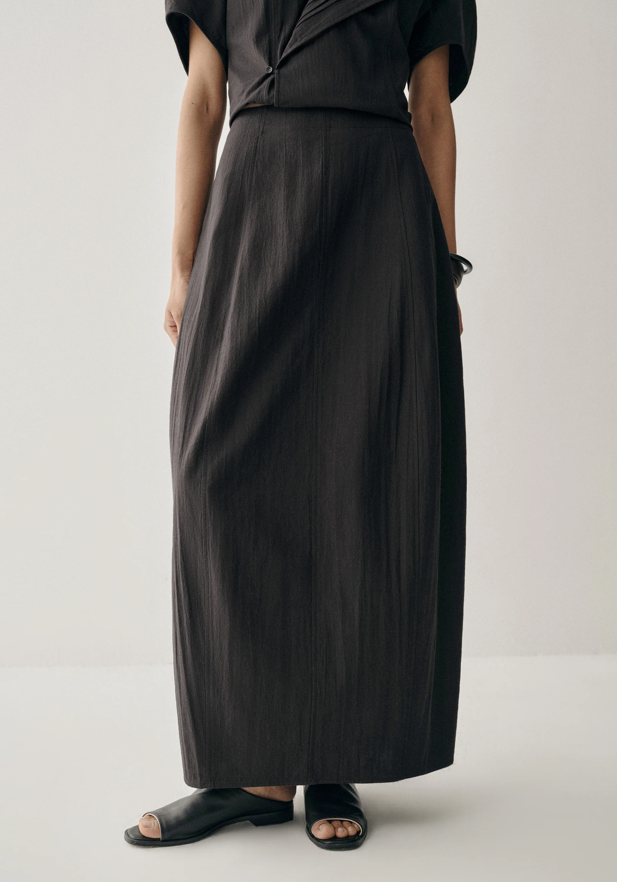 Cotton-linen Cocoon Skirt - Image 7