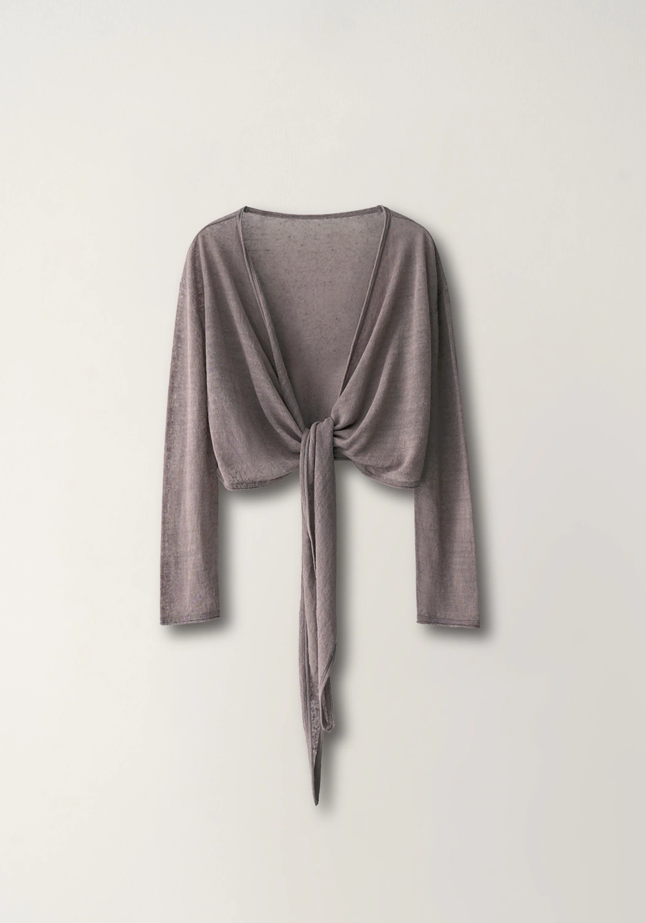 Knot-detail Knit Cardigan - Image 2