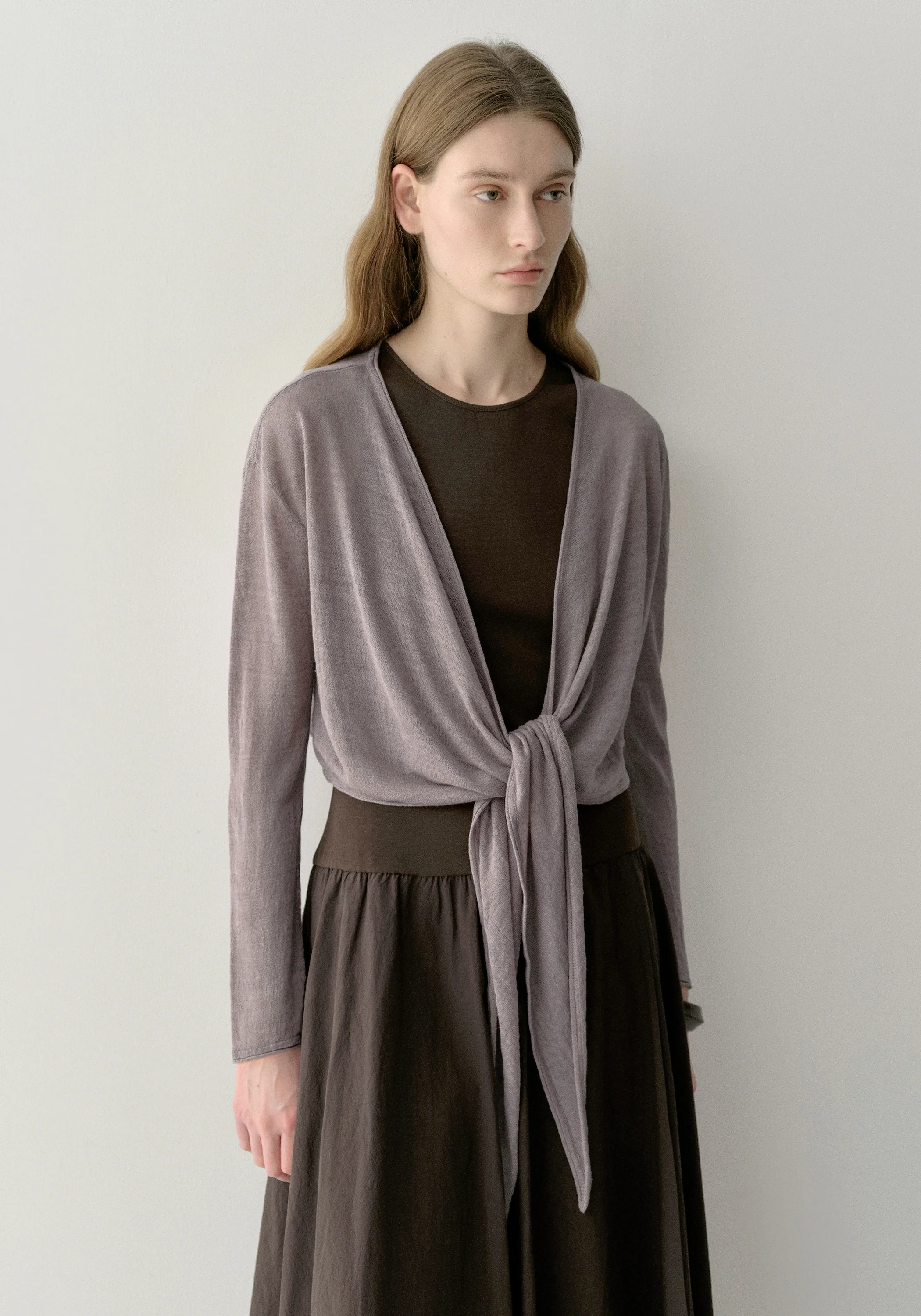 Knot-detail Knit Cardigan - Image 7