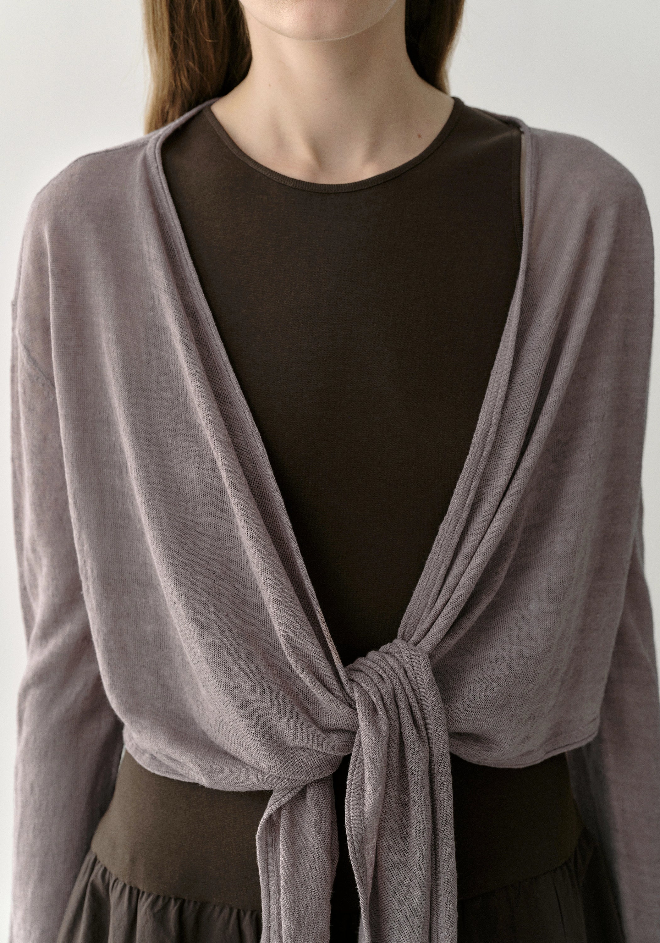 Knot-detail Knit Cardigan - Image 8