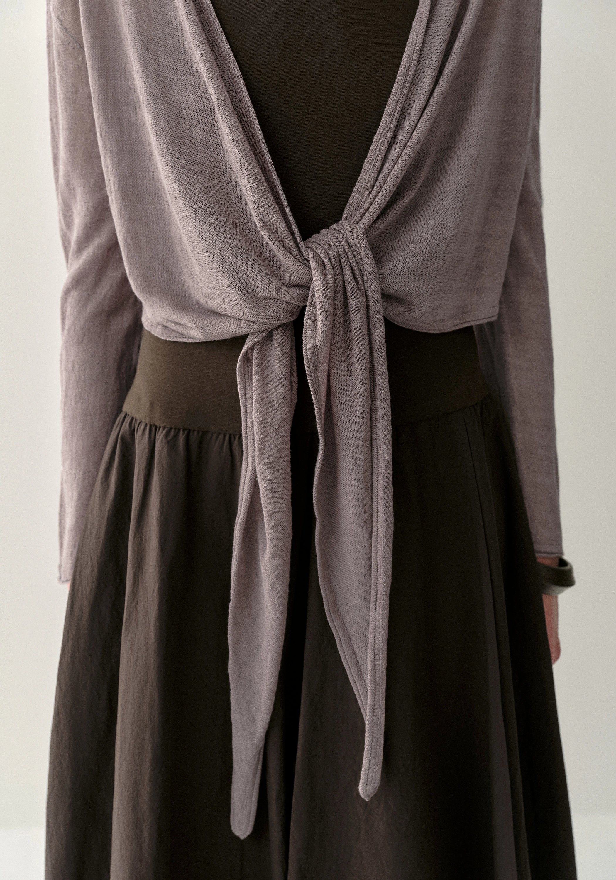 Knot-detail Knit Cardigan - Image 9