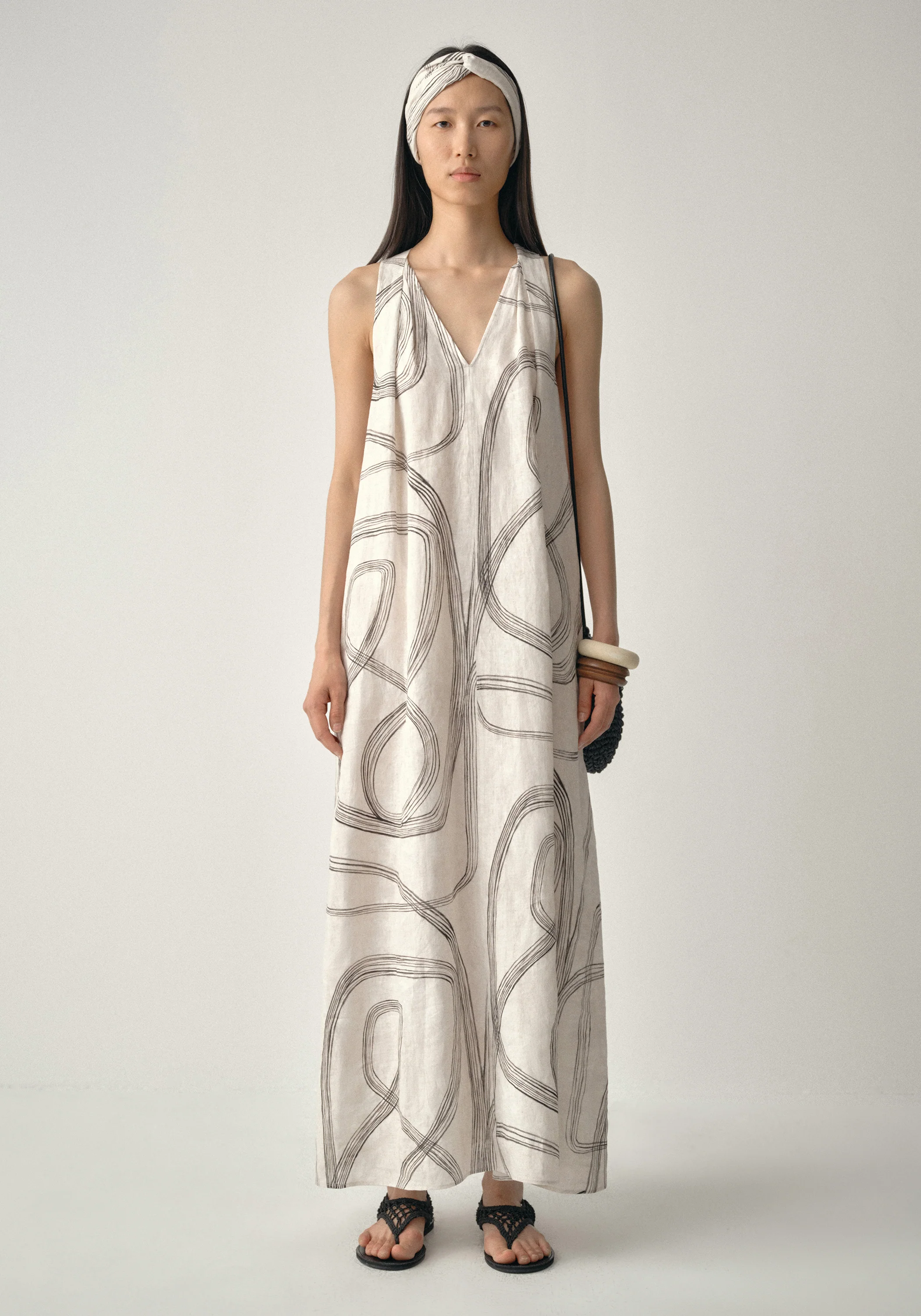 Print Tie-back Dress