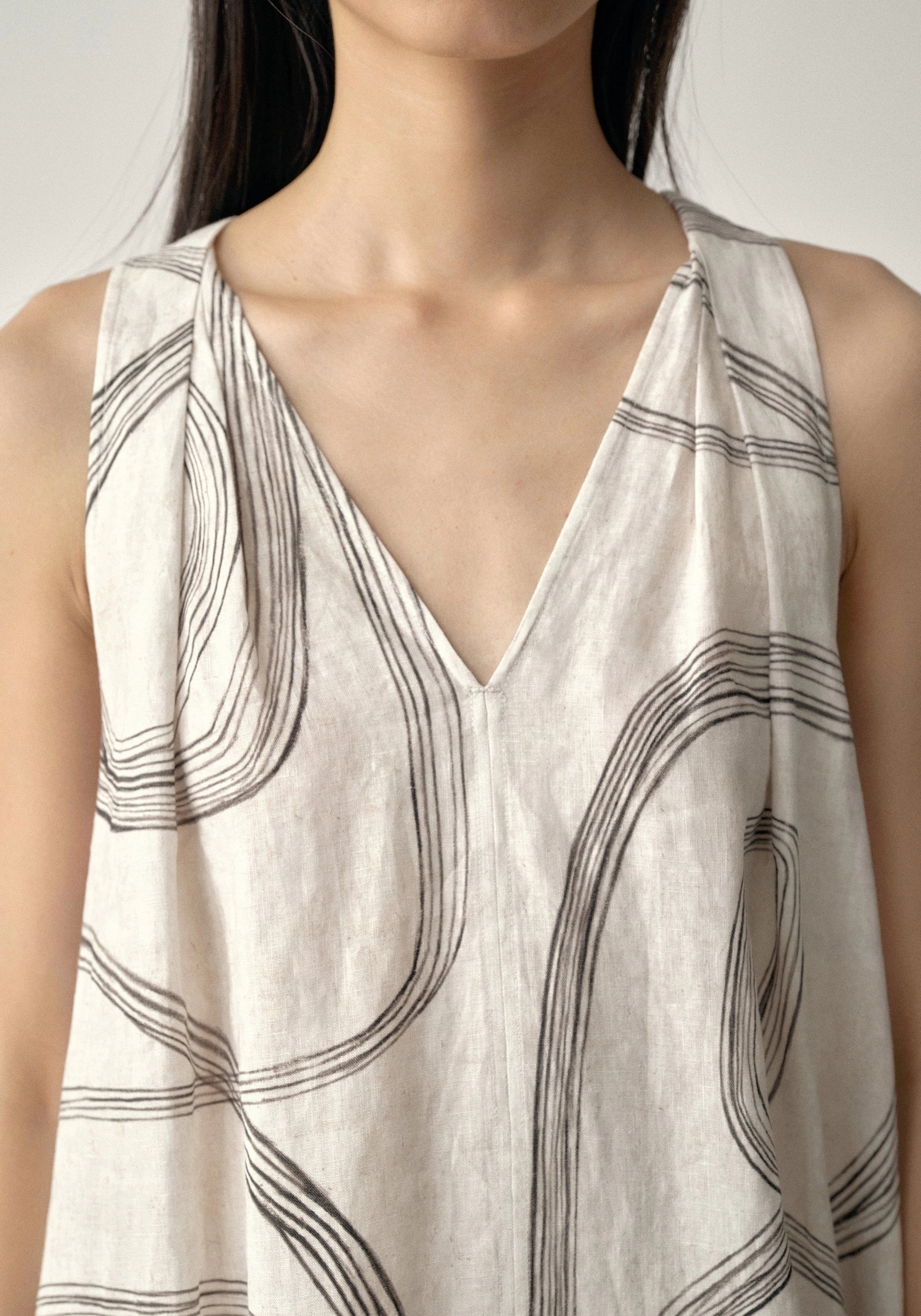 Print Tie-back Dress - Image 8