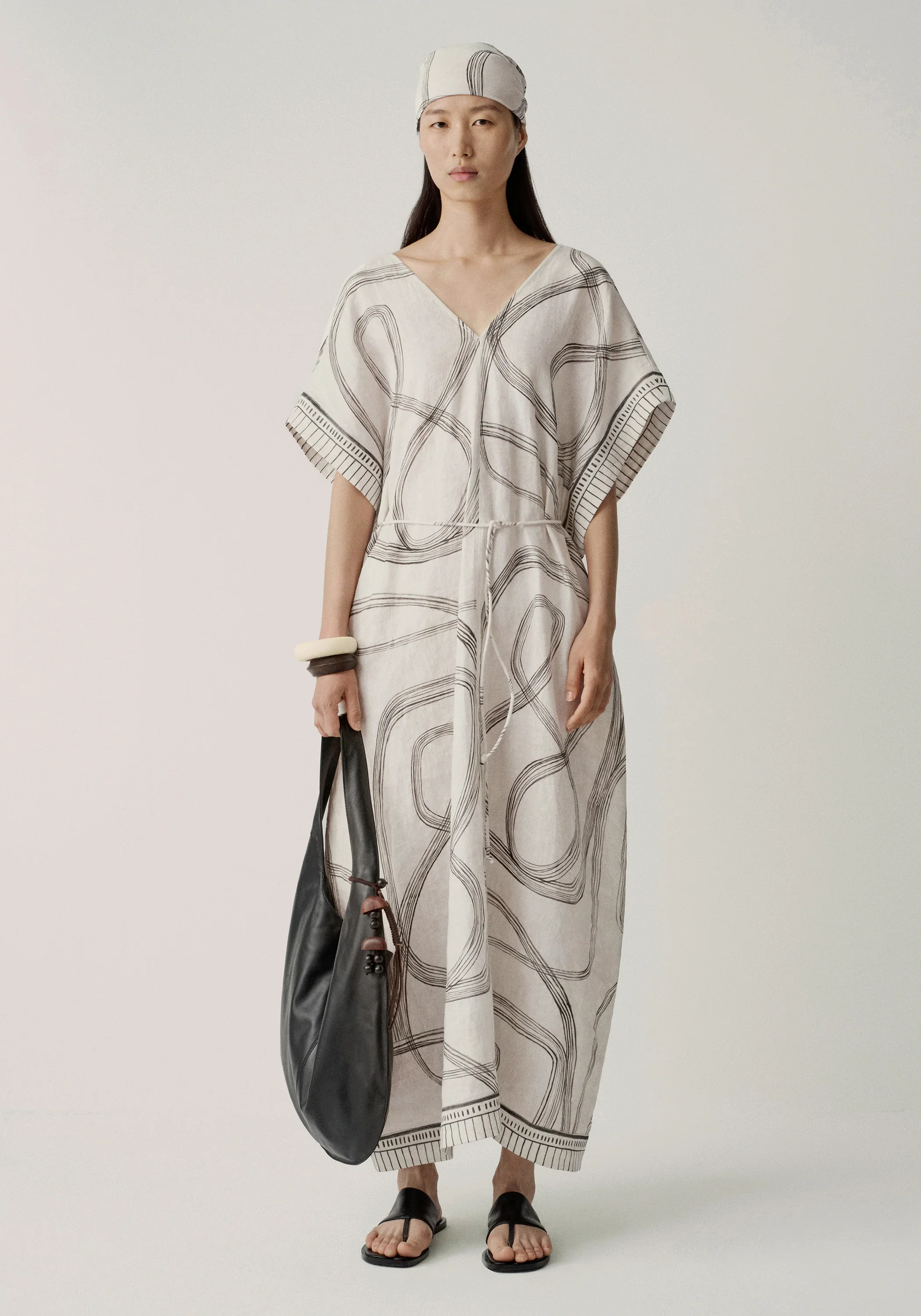 Print Wrap-style Dress