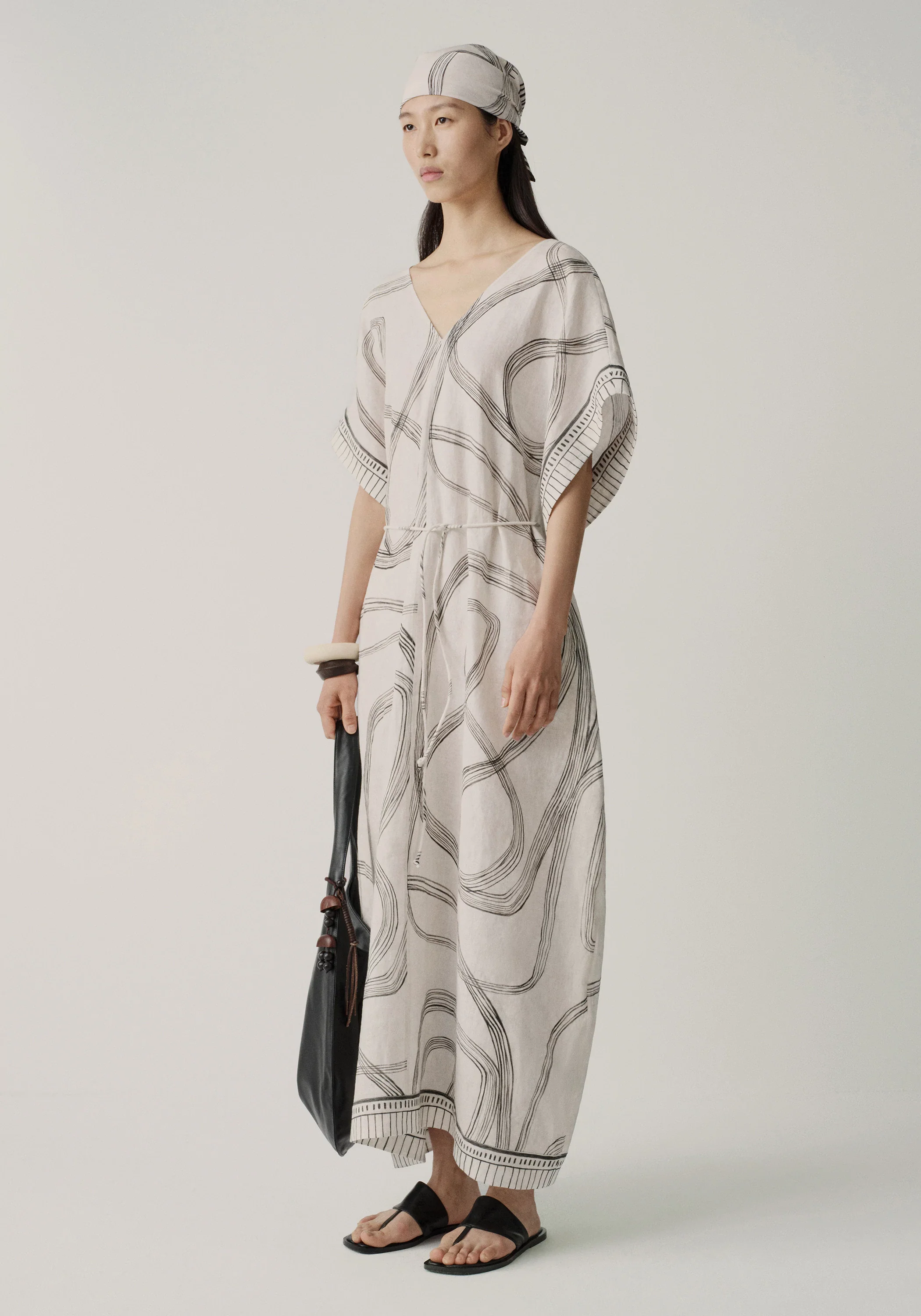 Print Wrap-style Dress - Image 3