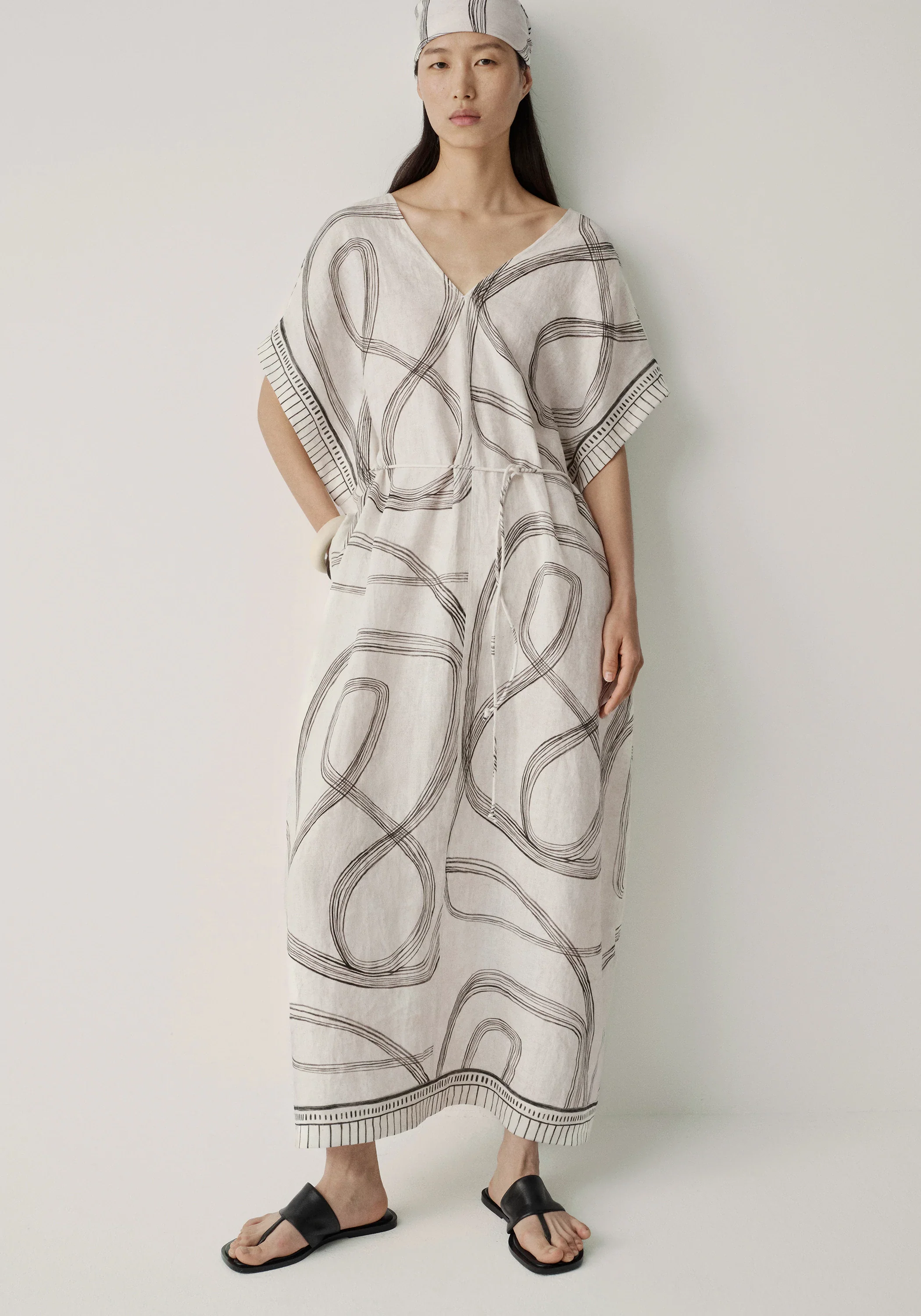 Print Wrap-style Dress - Image 5
