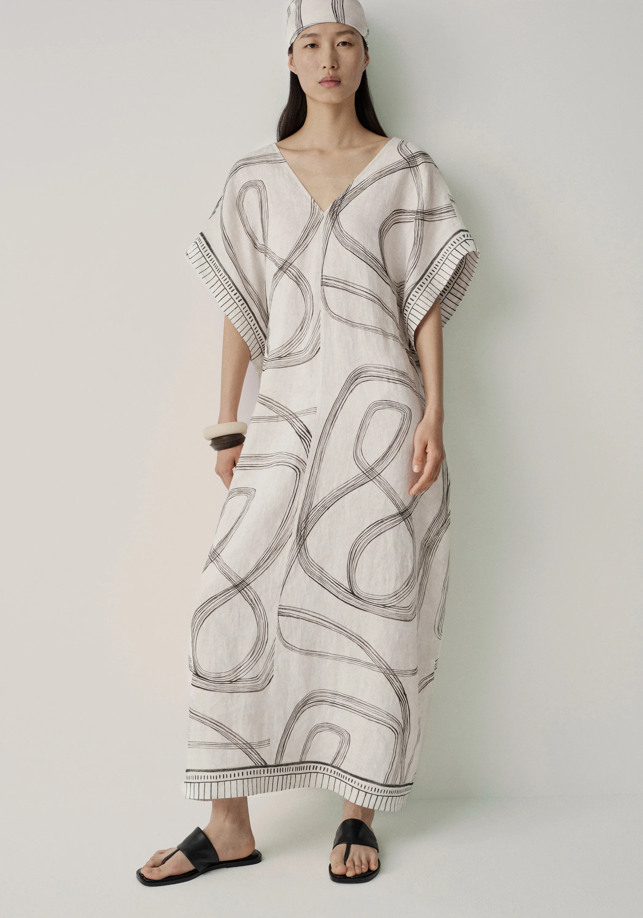 Print Wrap-style Dress - Image 6