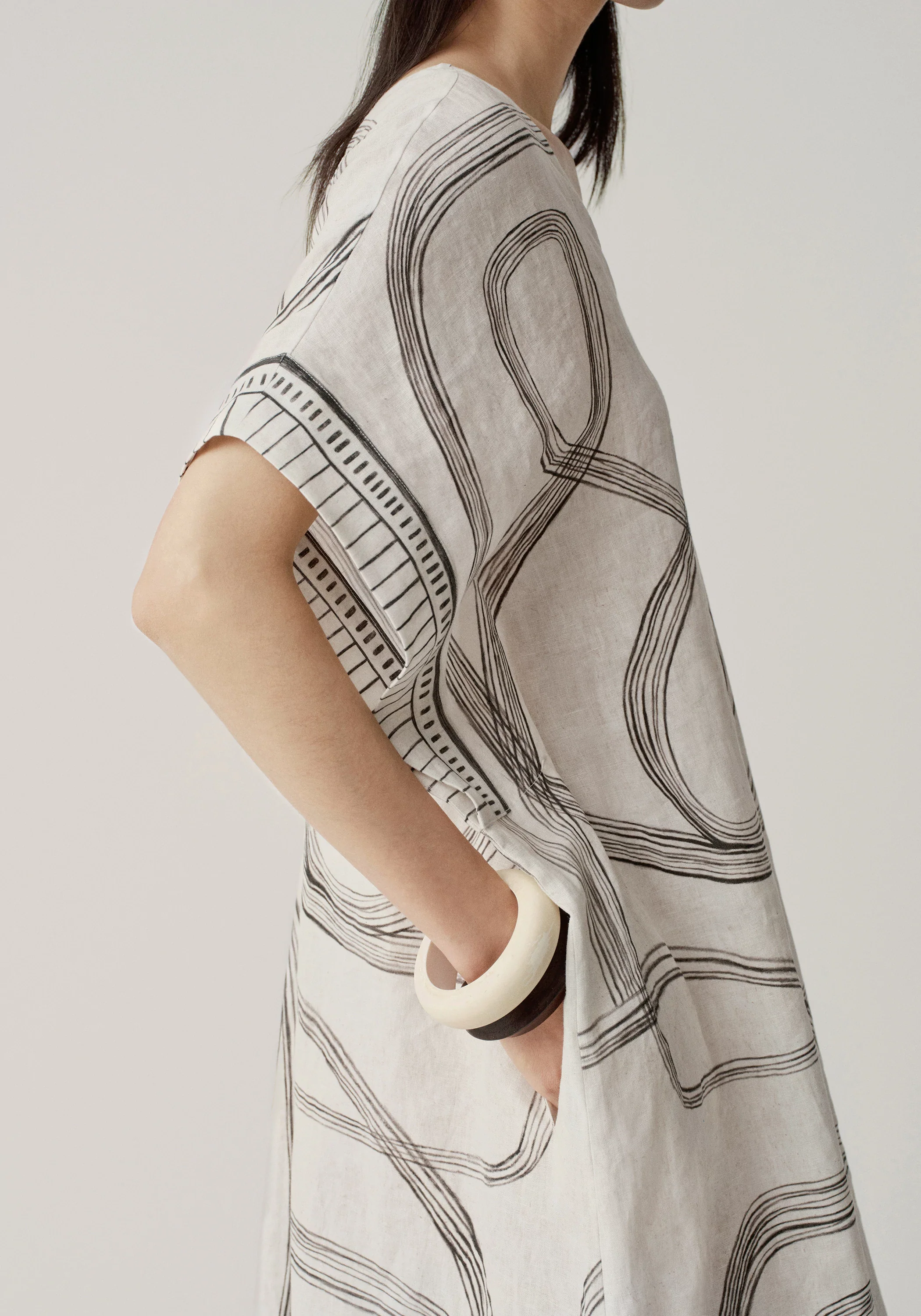 Print Wrap-style Dress - Image 9