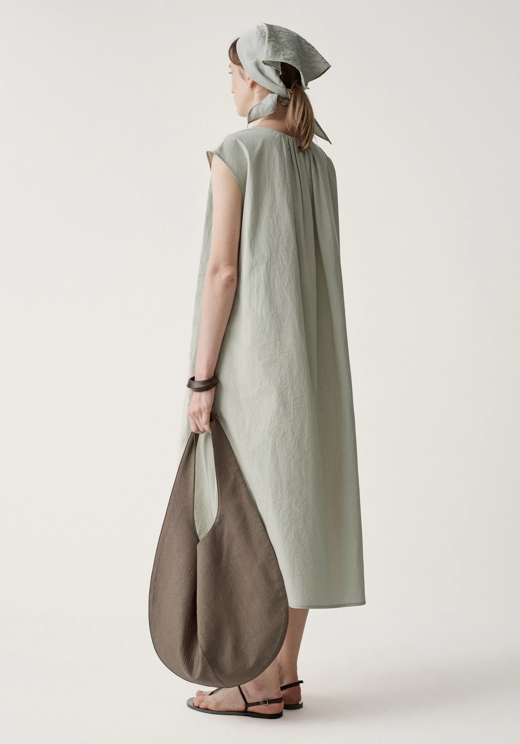 Twist-detail Cotton Dress - Image 11