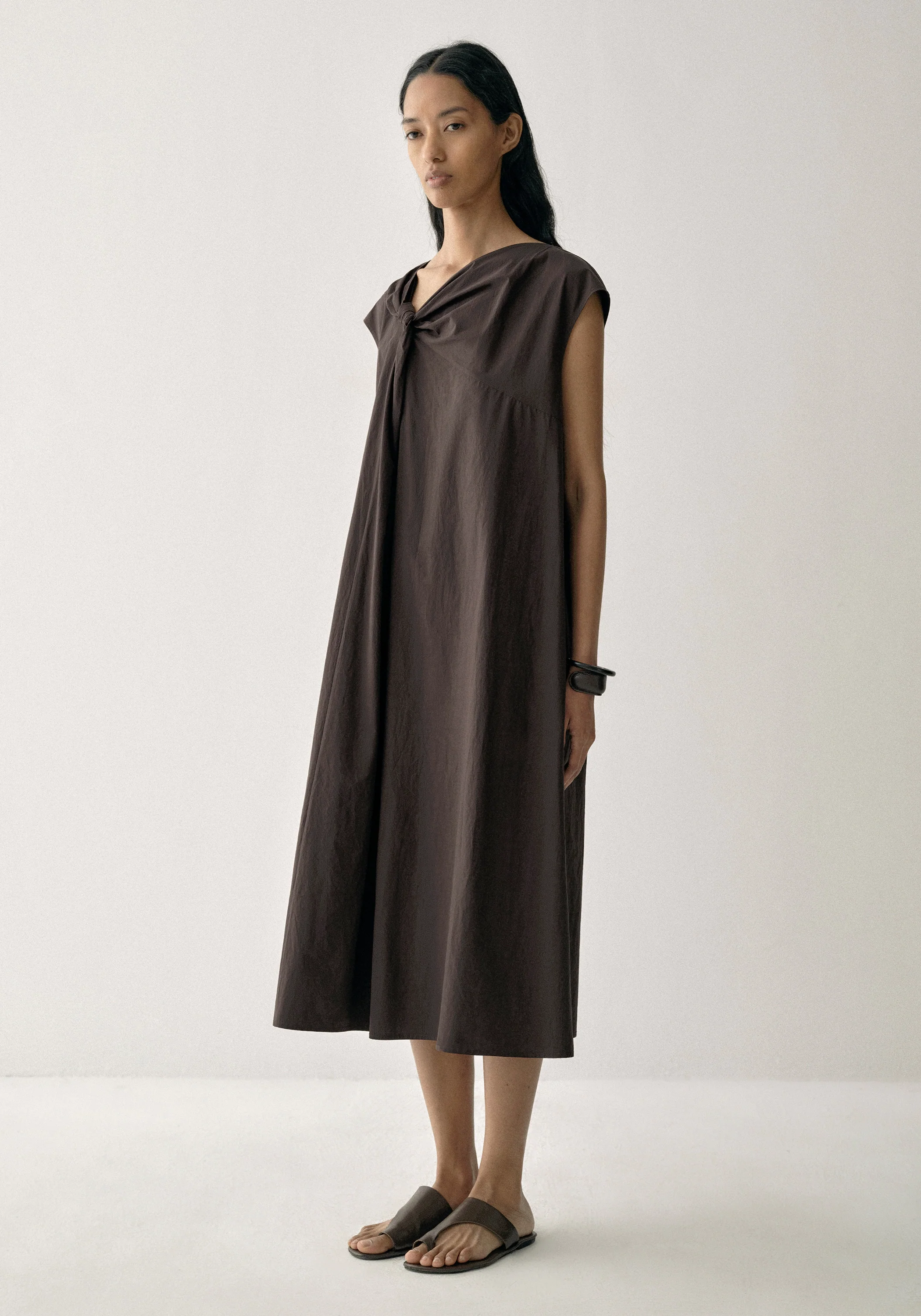 Twist-detail Cotton Dress - Image 4