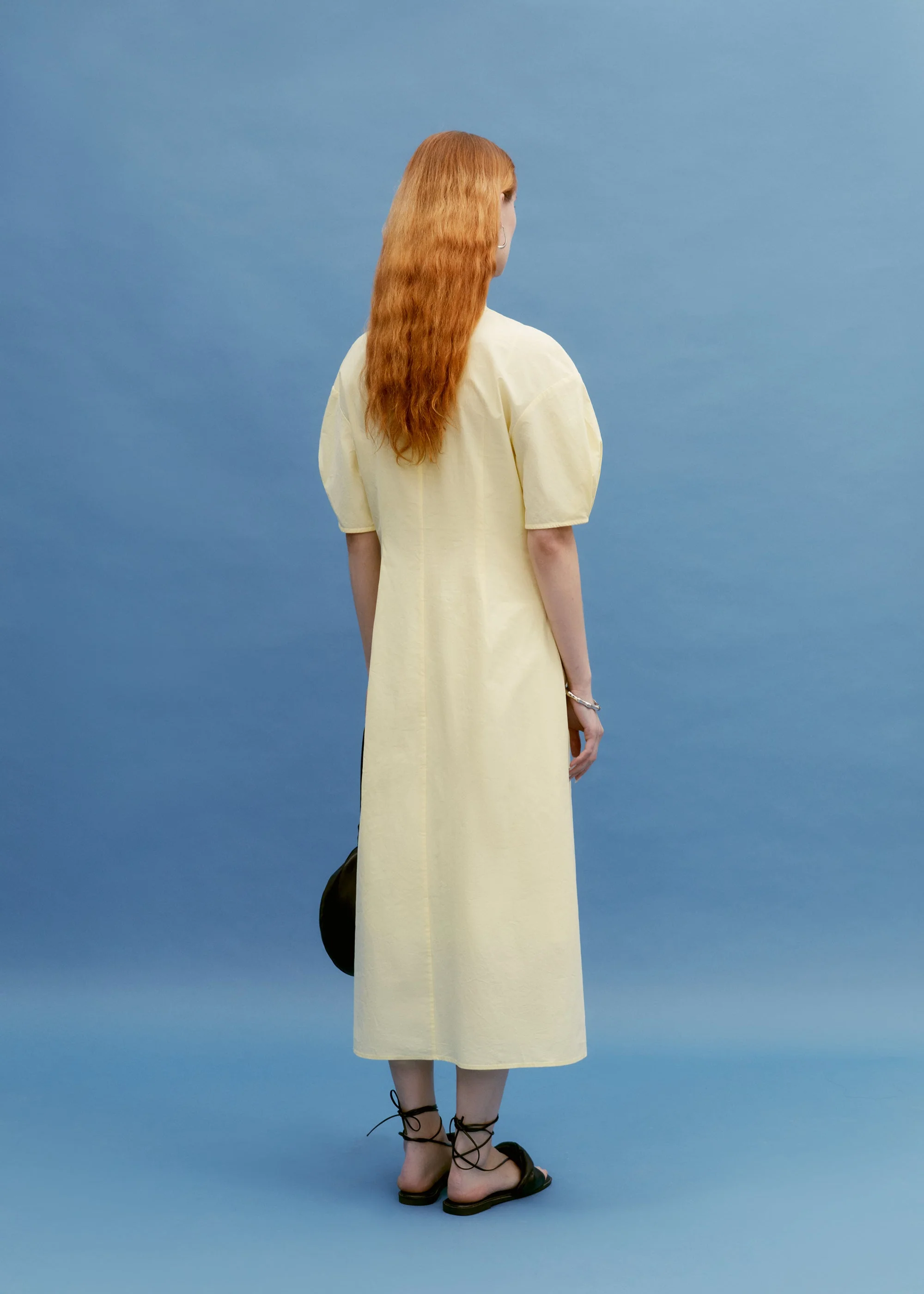 Gathered Cotton Dress - Image 7