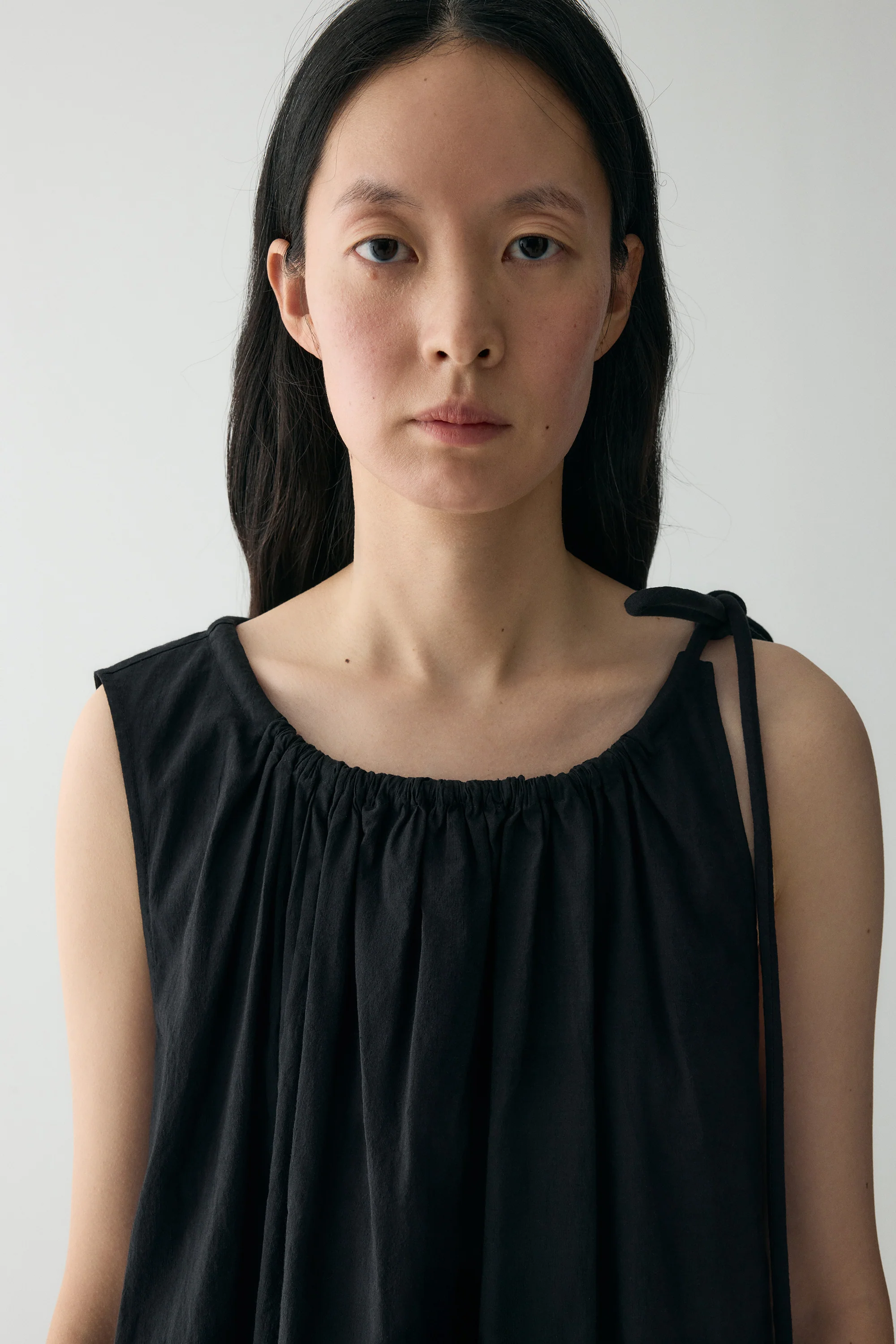 Gathered Cotton-linen Dress - Image 7