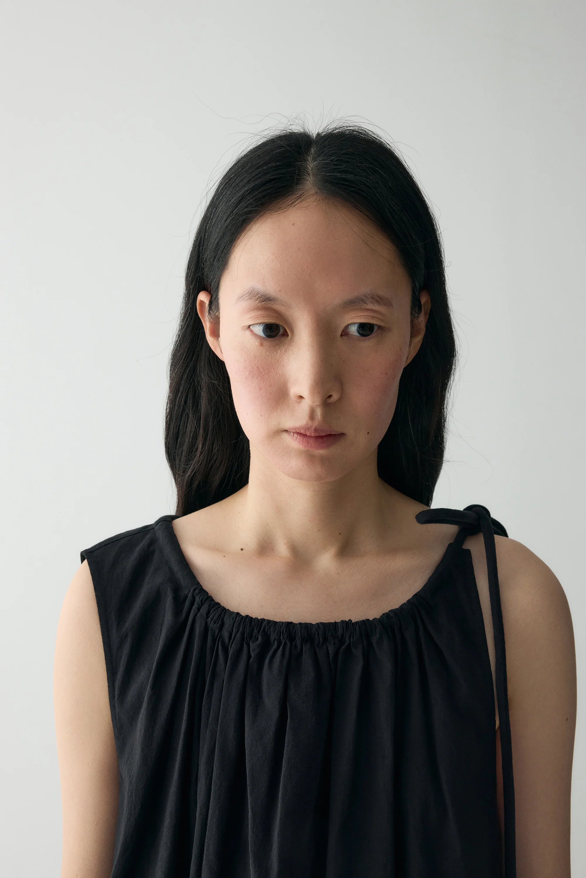 Gathered Cotton-linen Dress - Image 8