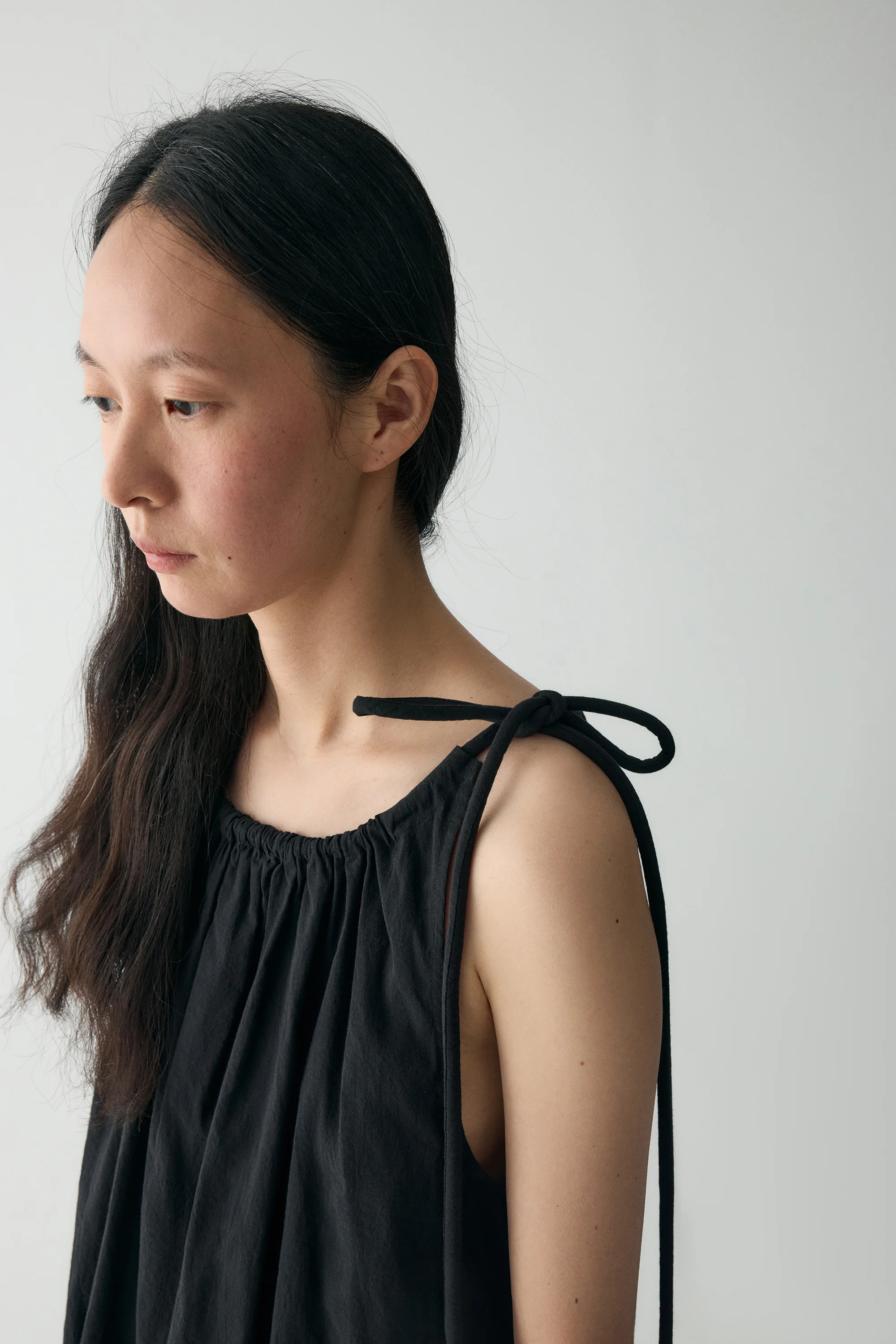Gathered Cotton-linen Dress - Image 9