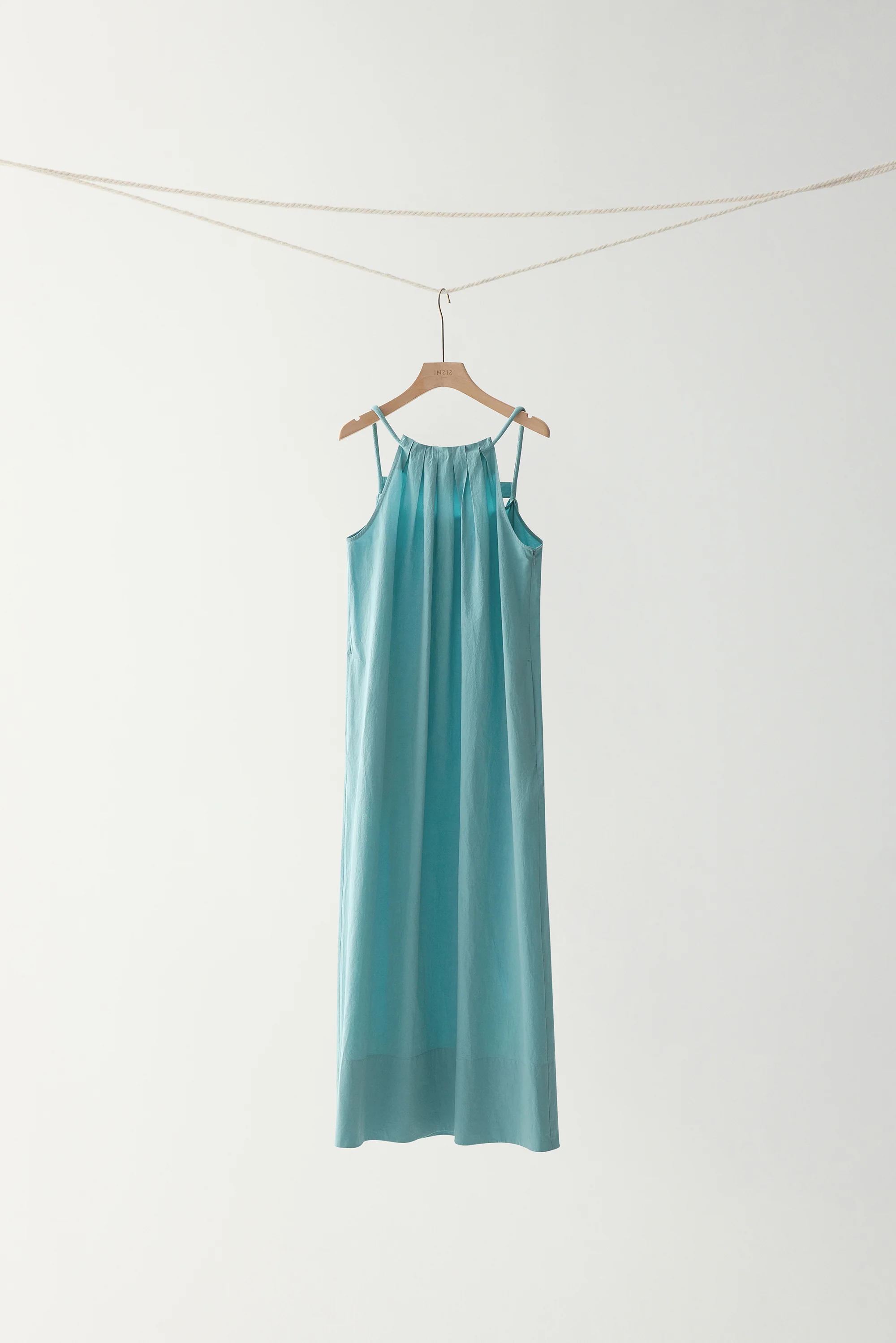 Gathered Halterneck Cotton Dress - Image 2