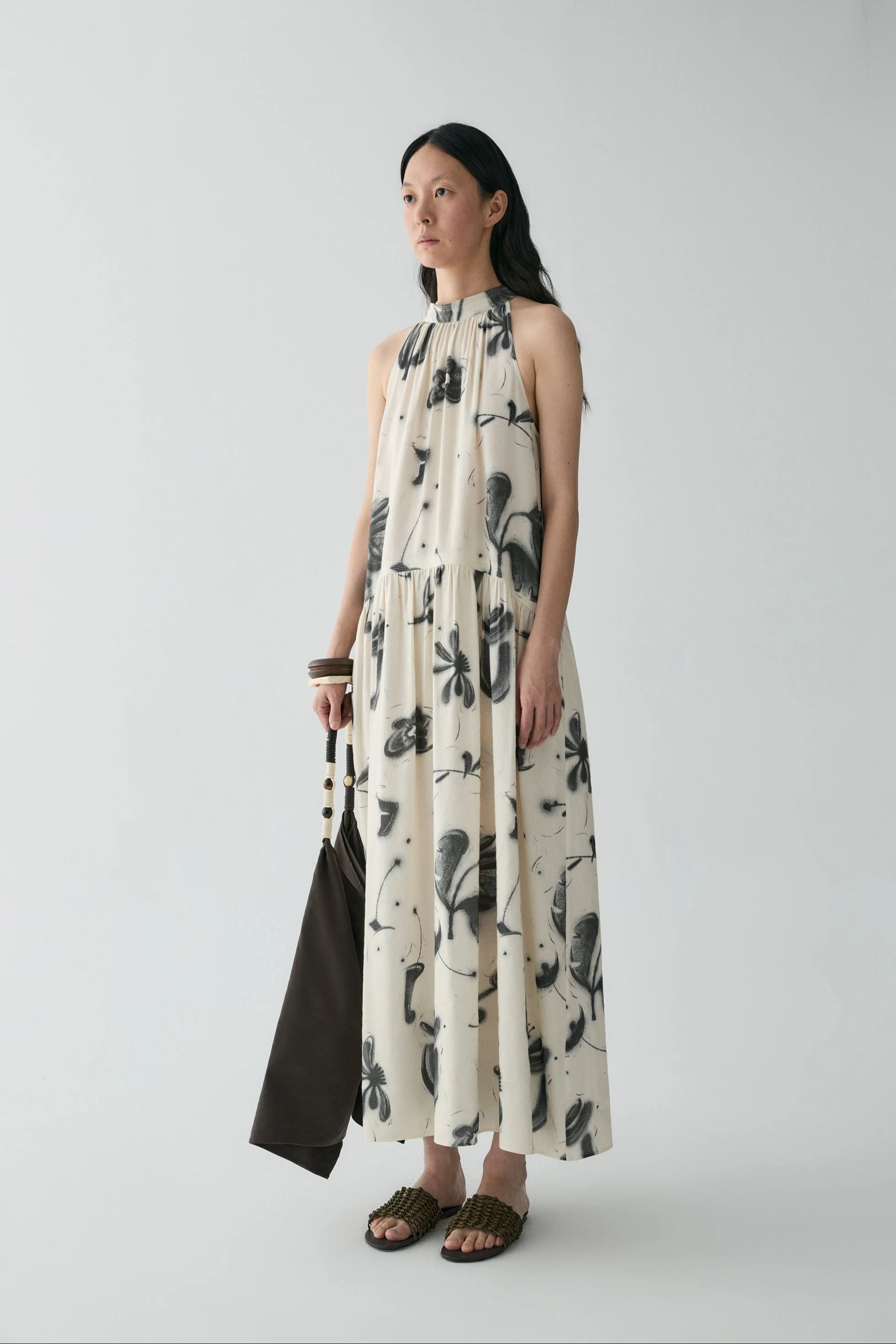 Halterneck Campanula-print Dress - Image 4