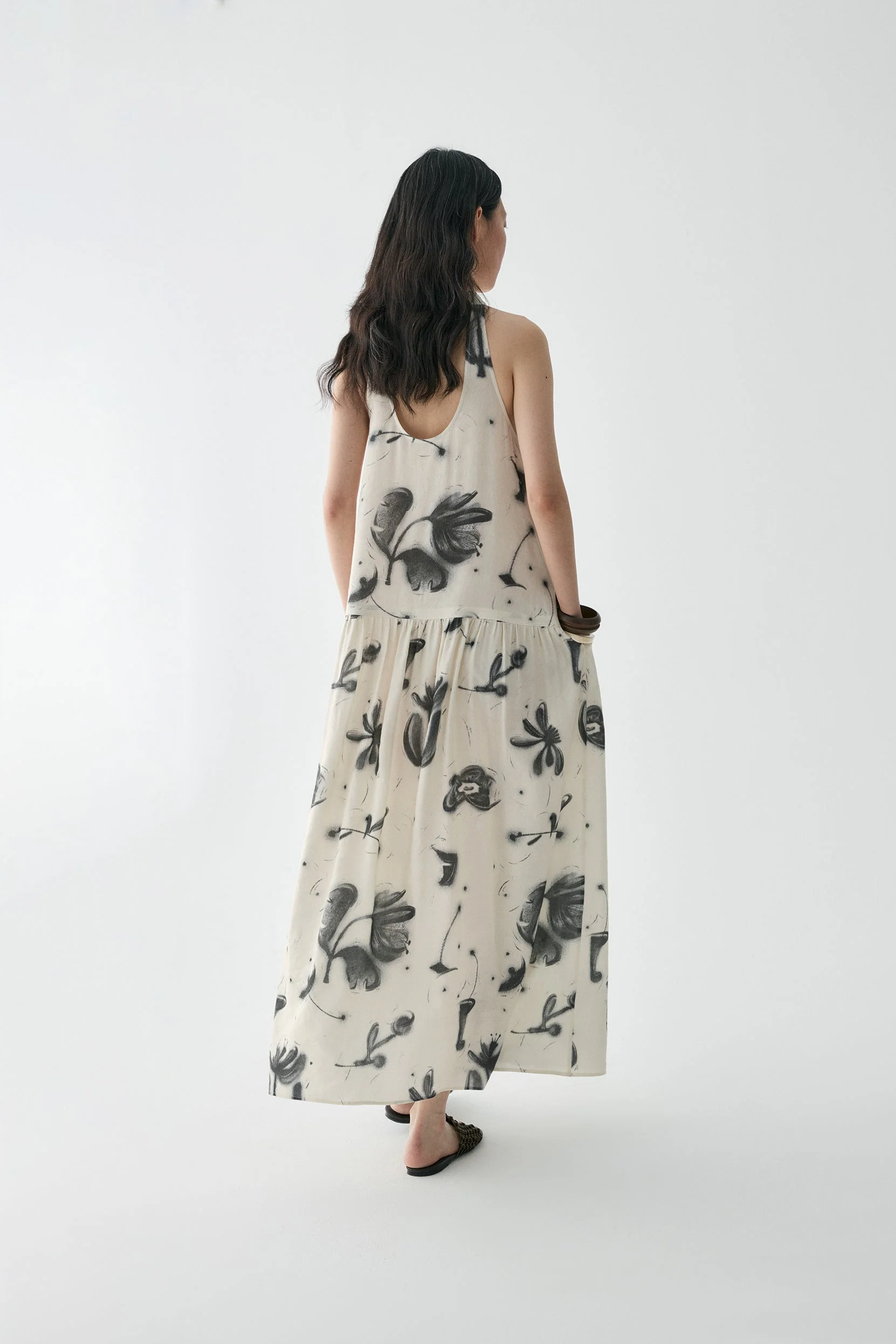 Halterneck Campanula-print Dress - Image 6
