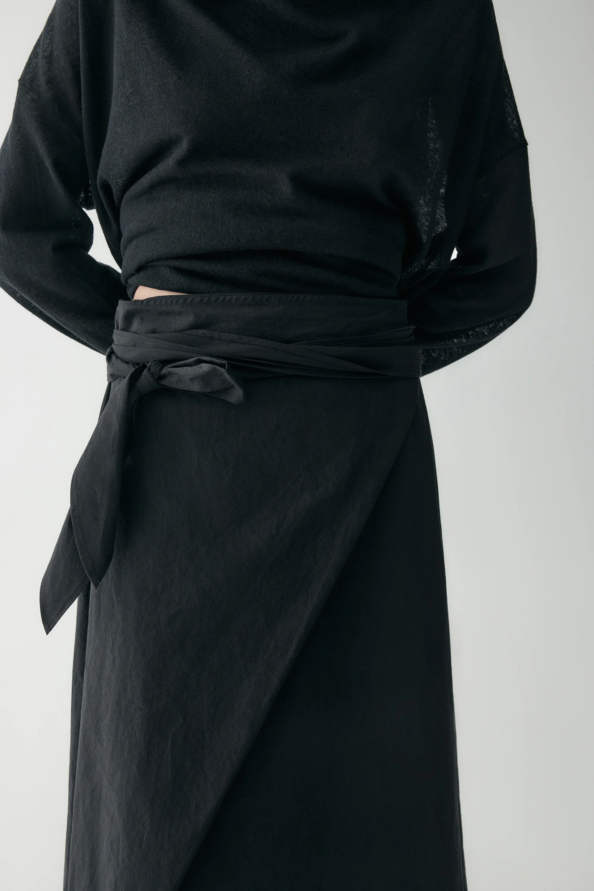 Hemp Wrap Knotted Skirt - Image 10