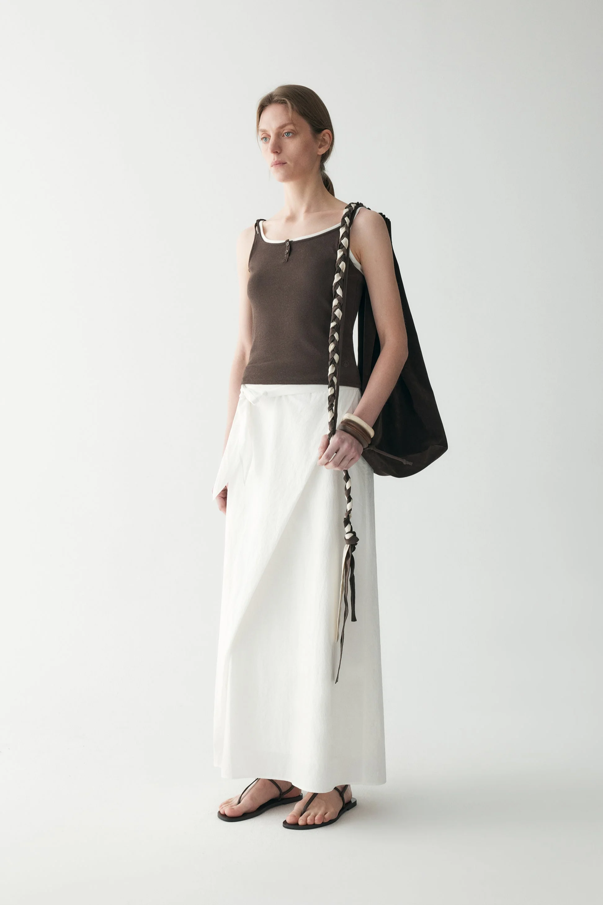 Hemp Wrap Knotted Skirt - Image 13