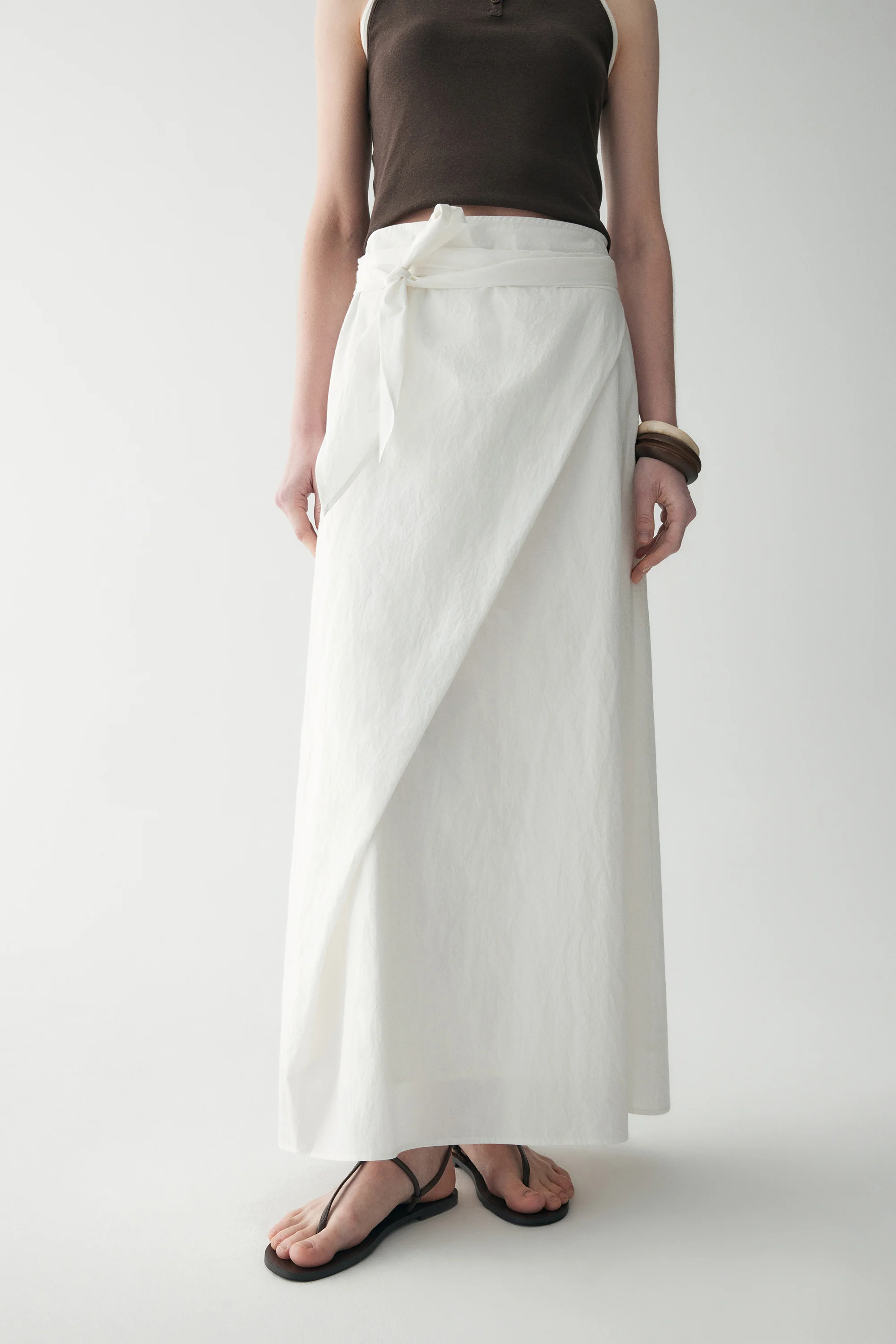 Hemp Wrap Knotted Skirt - Image 15