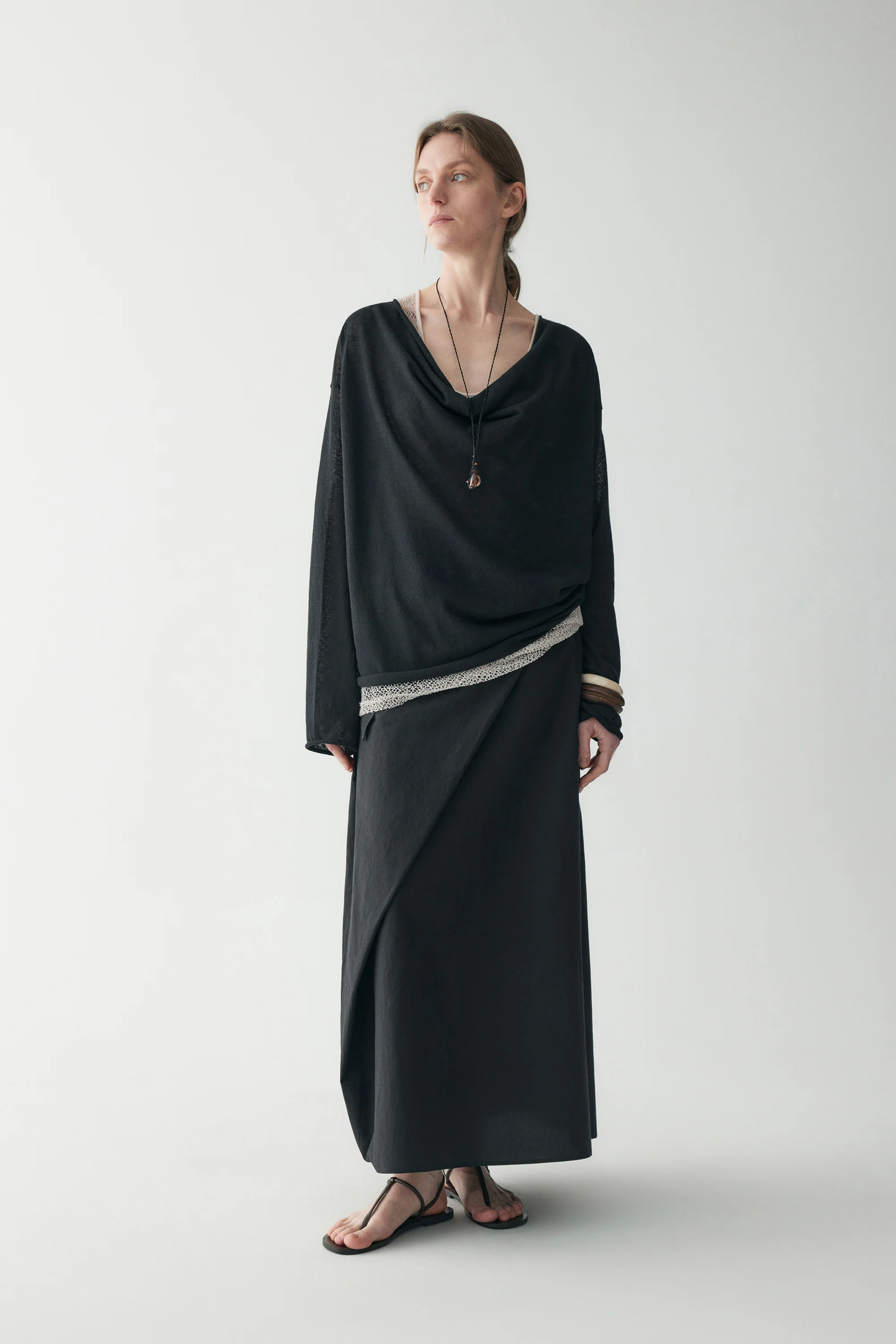 Hemp Wrap Knotted Skirt - Image 4