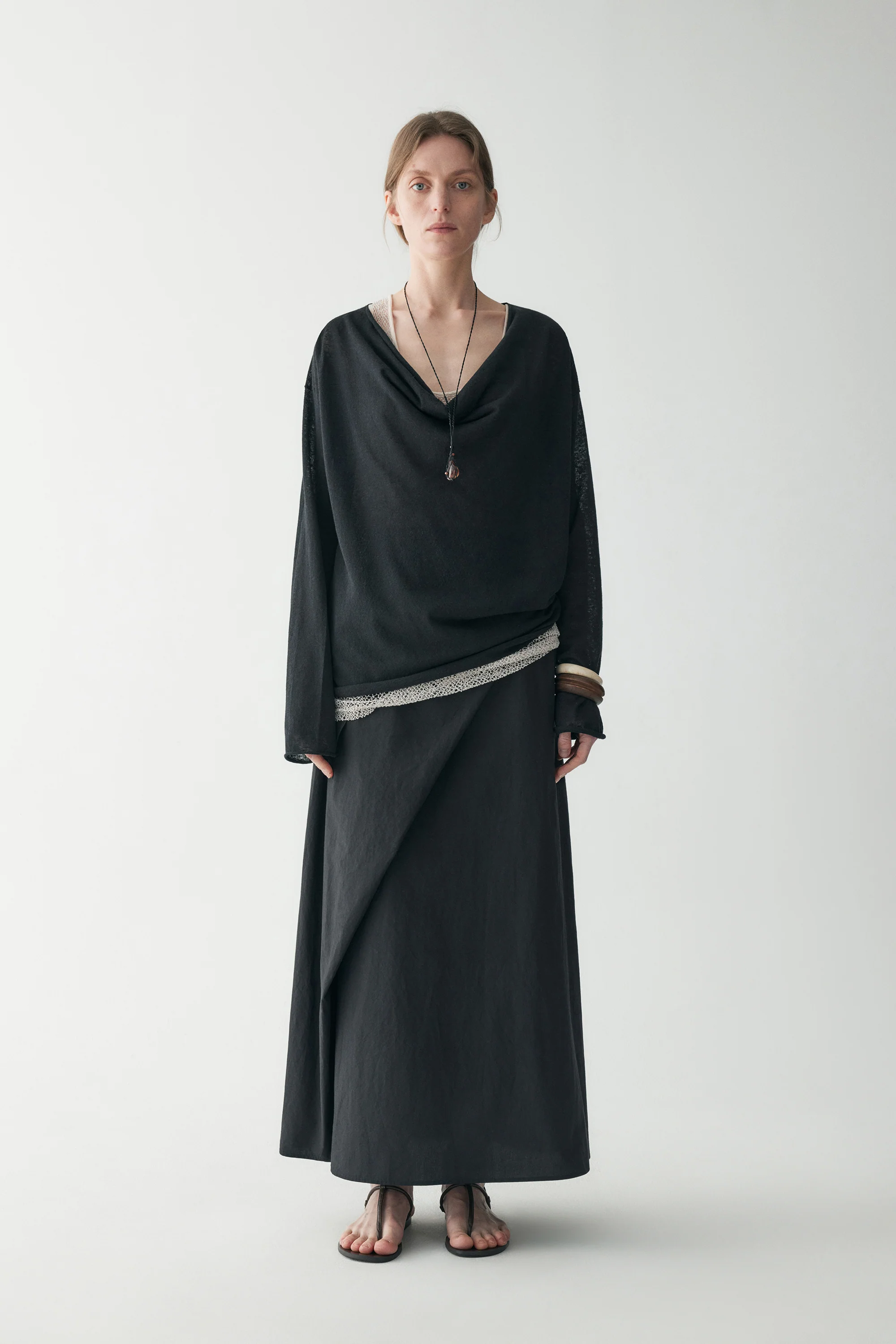 Hemp Wrap Knotted Skirt - Image 5