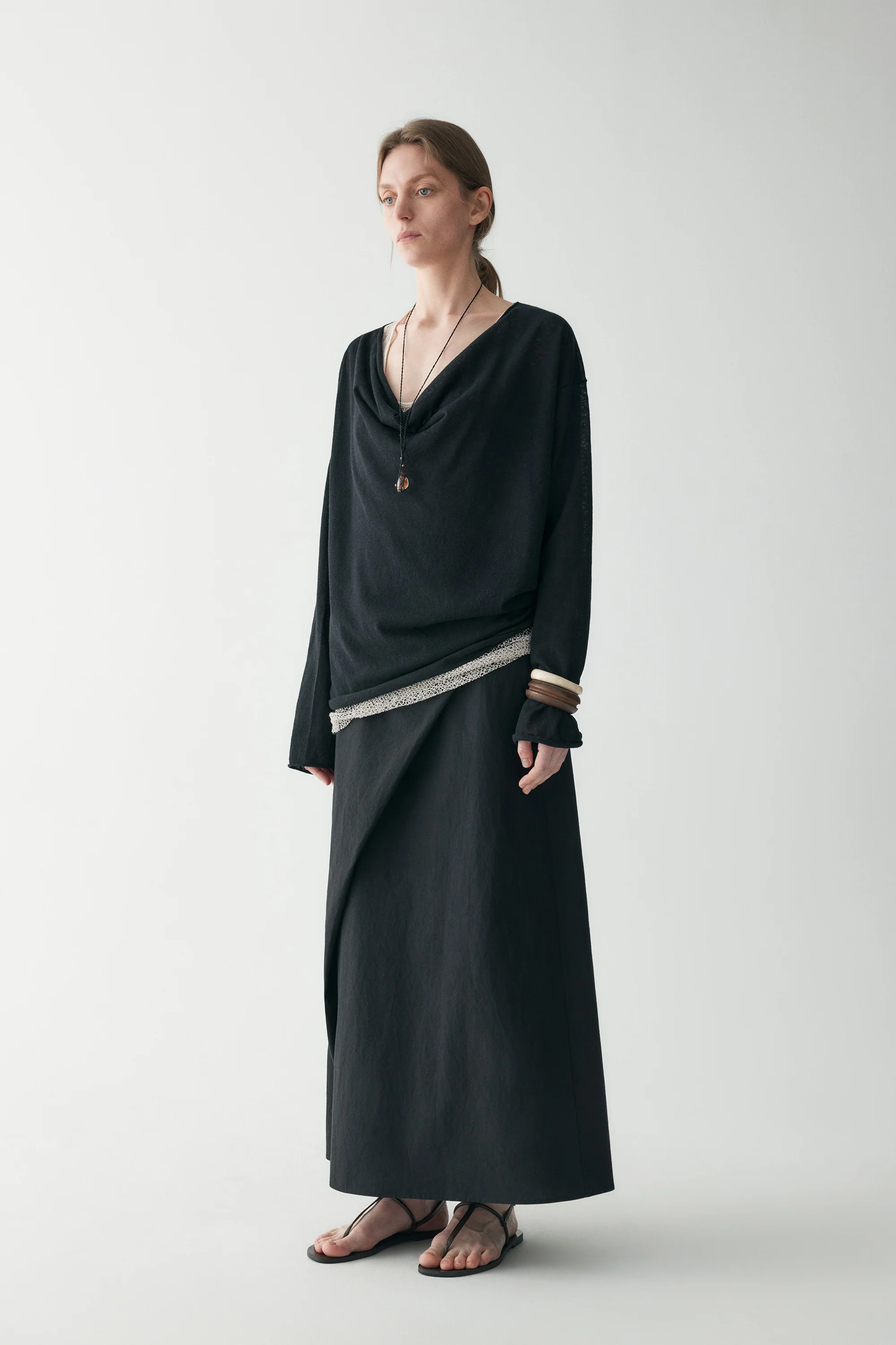 Hemp Wrap Knotted Skirt - Image 6