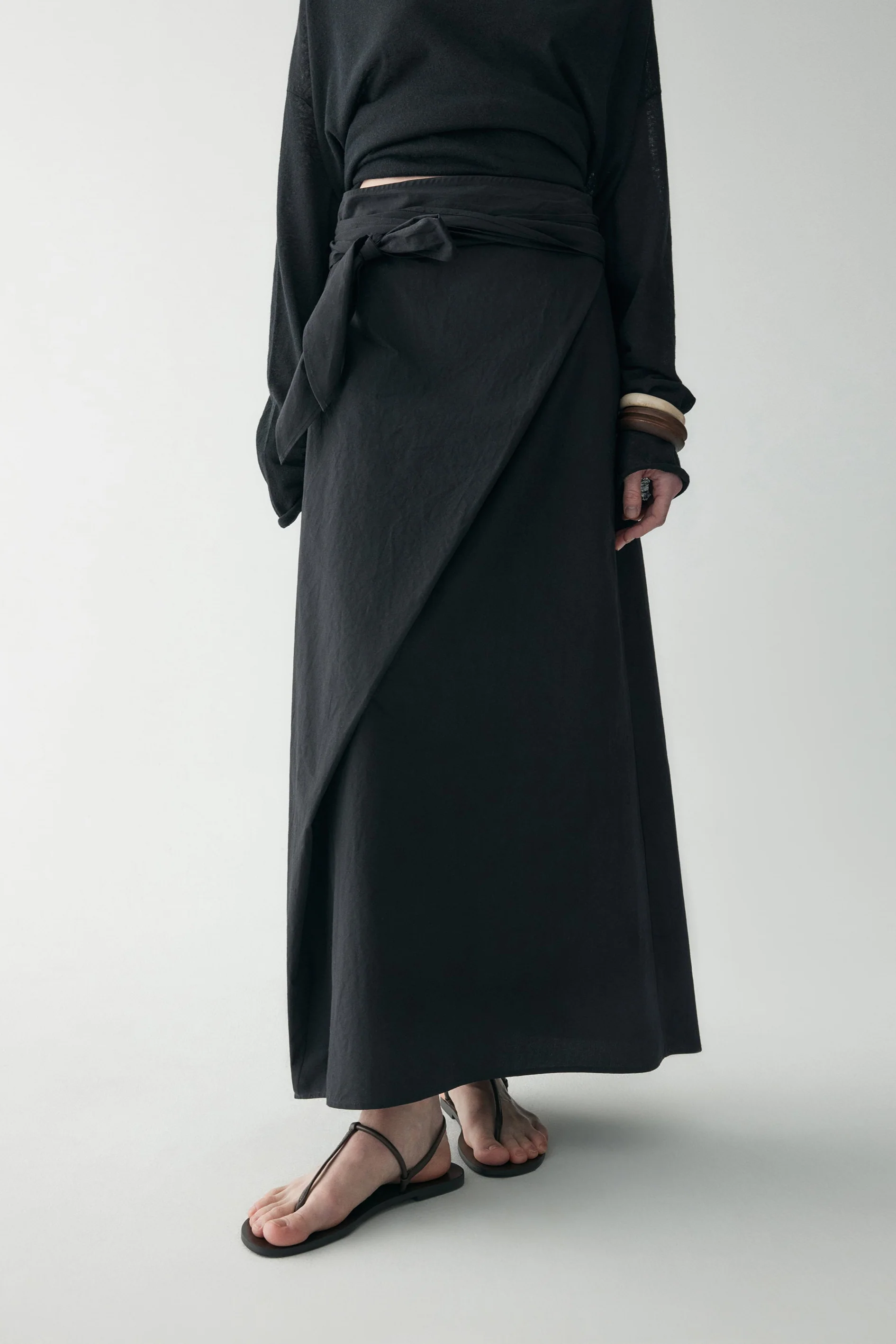 Hemp Wrap Knotted Skirt - Image 8
