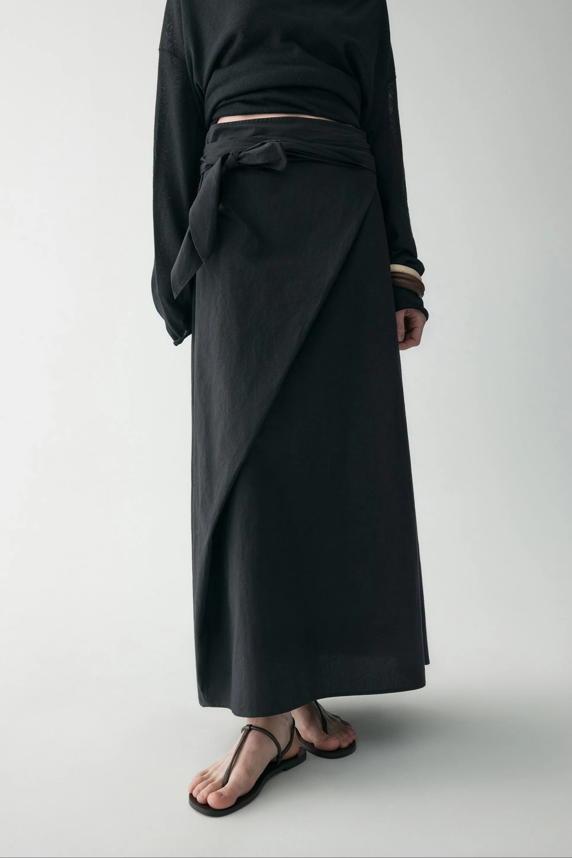 Hemp Wrap Knotted Skirt - Image 9