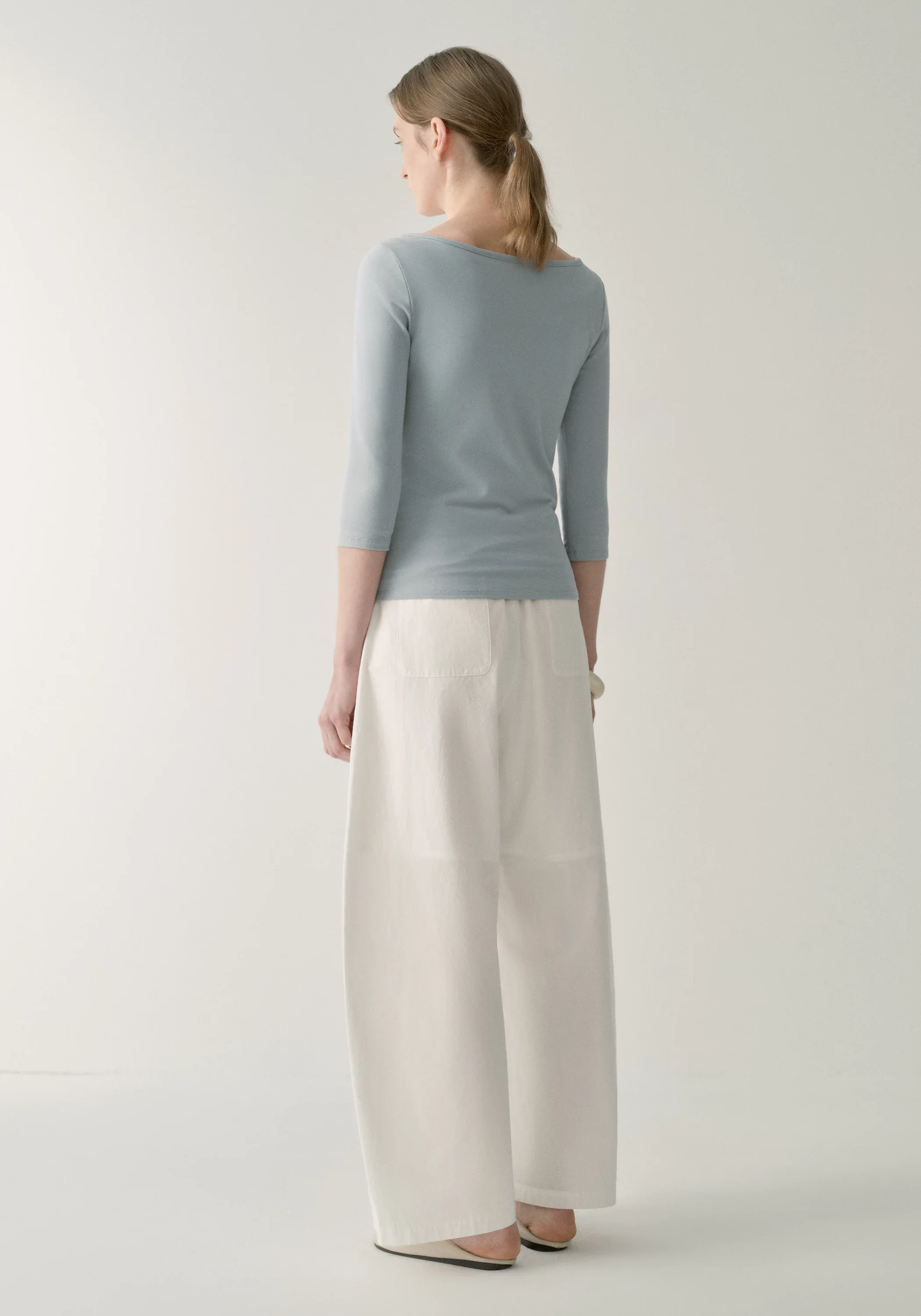 Henley Collar Half-sleeve T-shirt - Image 19