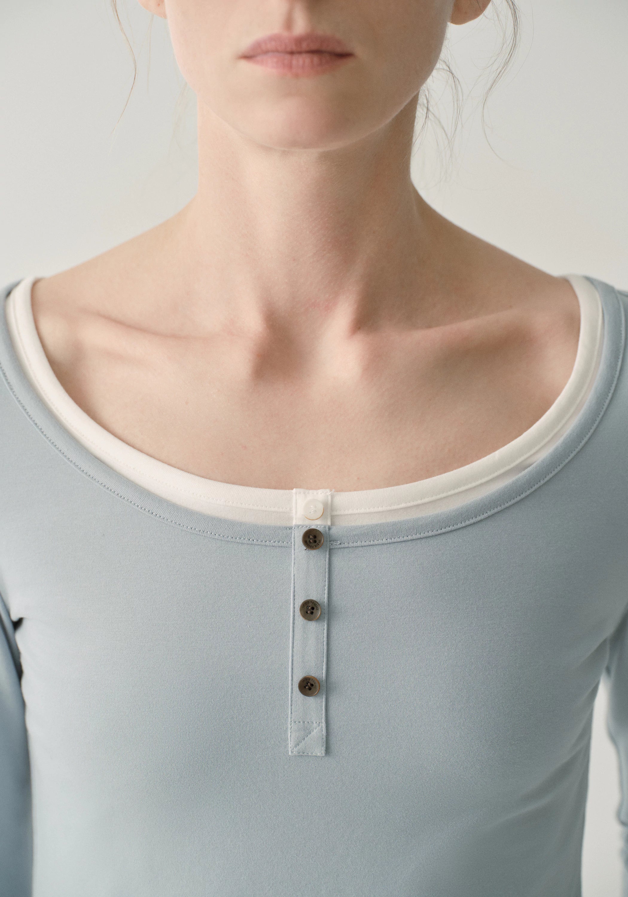Henley Collar Half-sleeve T-shirt - Image 21