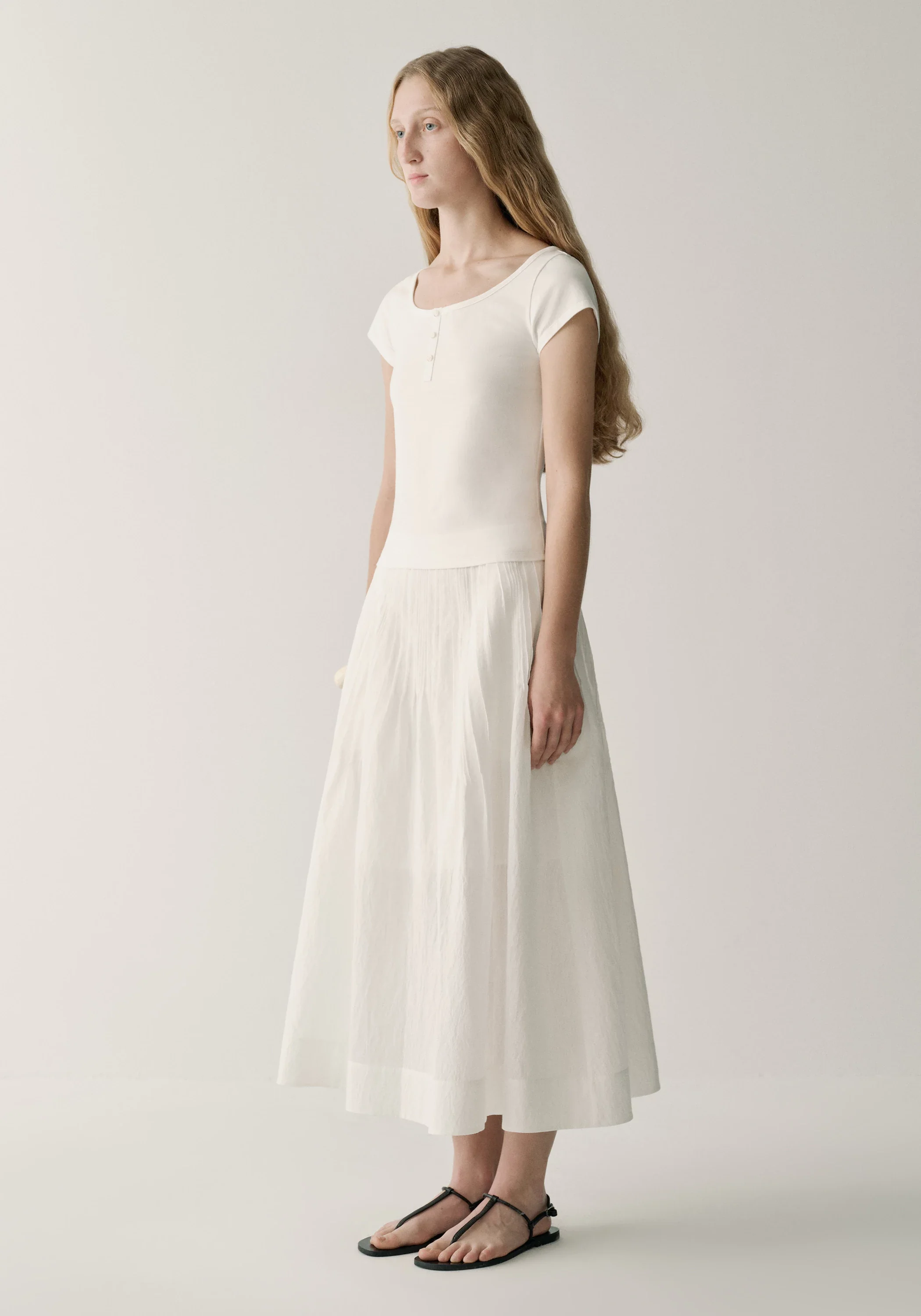 Henley Collar T-shirt - Image 17