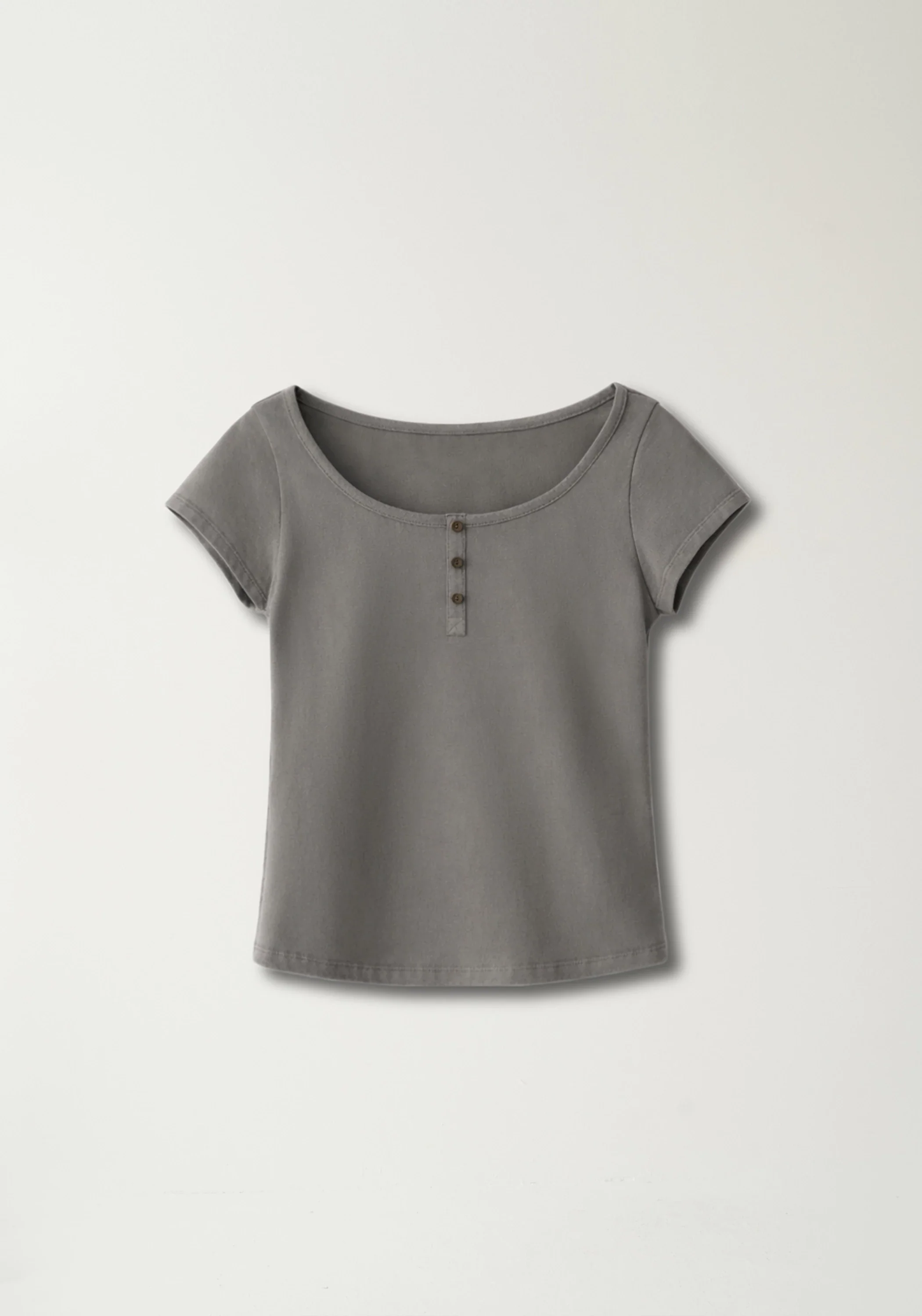 Henley Collar T-shirt - Image 2