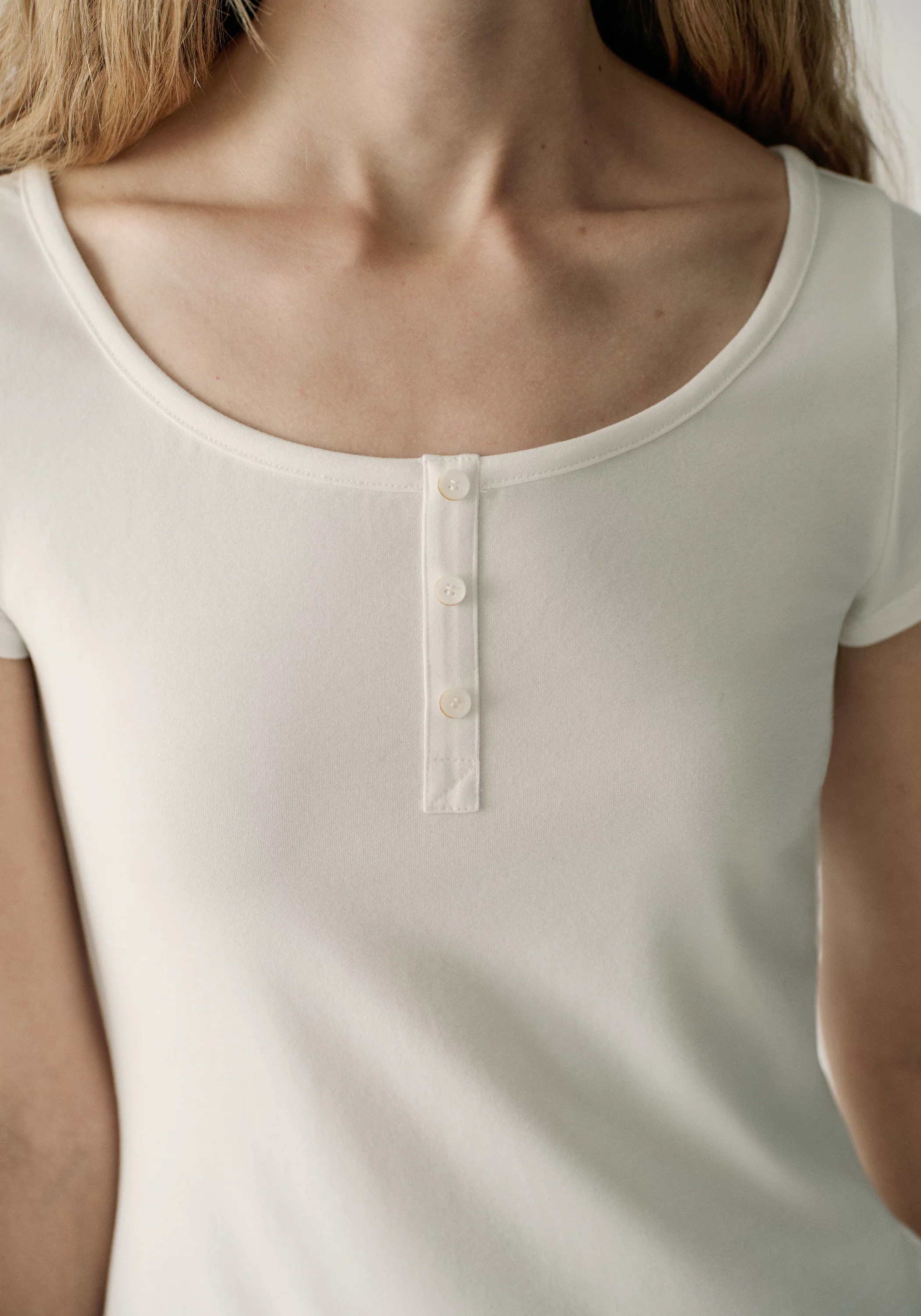 Henley Collar T-shirt - Image 20