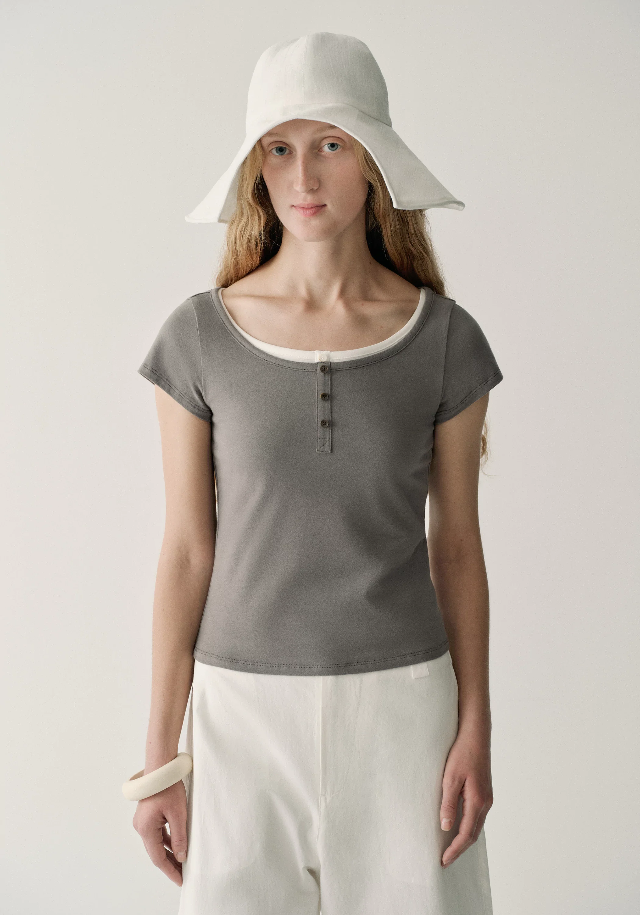 Henley Collar T-shirt - Image 6