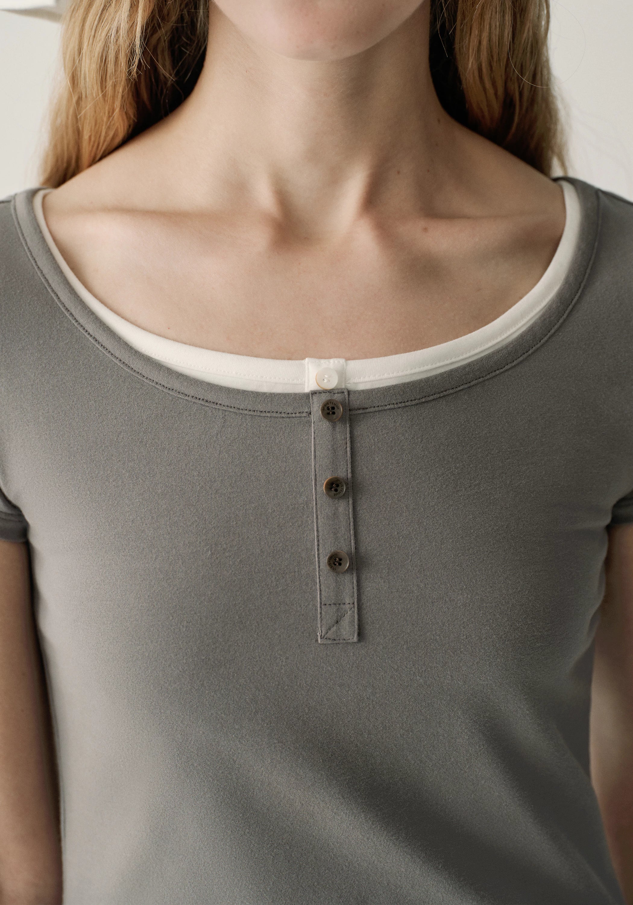 Henley Collar T-shirt - Image 7