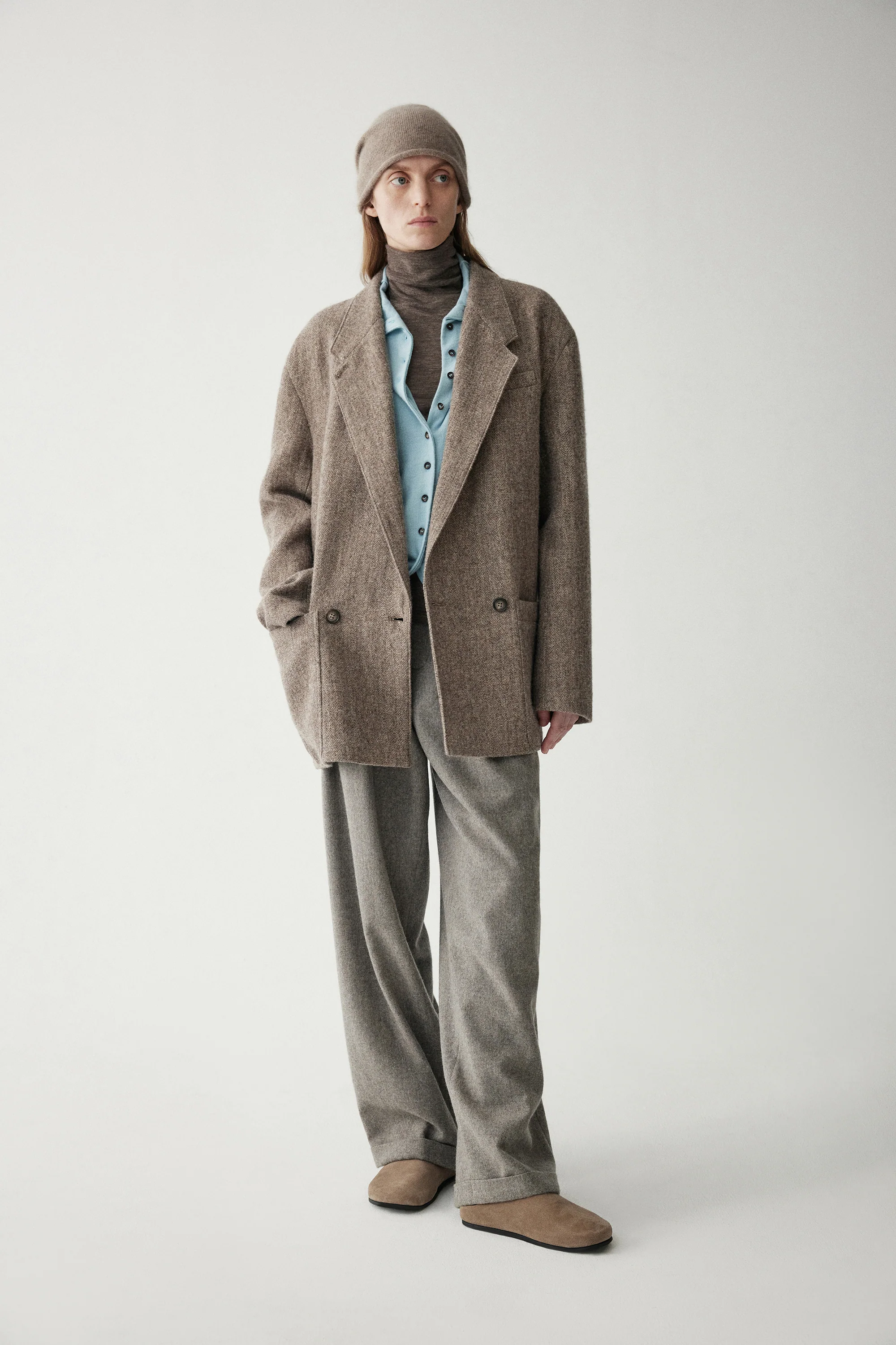 High-neck Merino Wool Cardigan - Image 10
