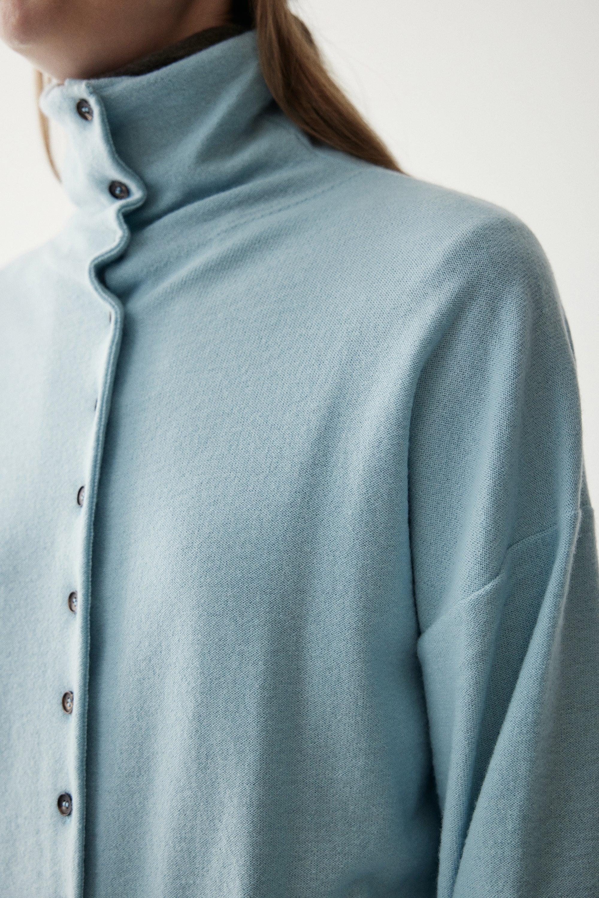 High-neck Merino Wool Cardigan - Image 16
