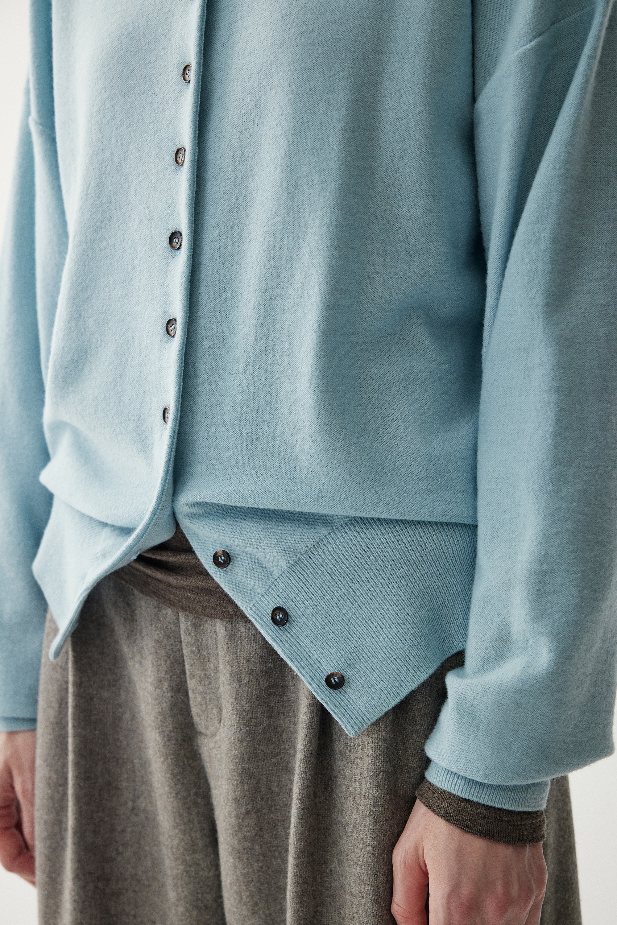 High-neck Merino Wool Cardigan - Image 17