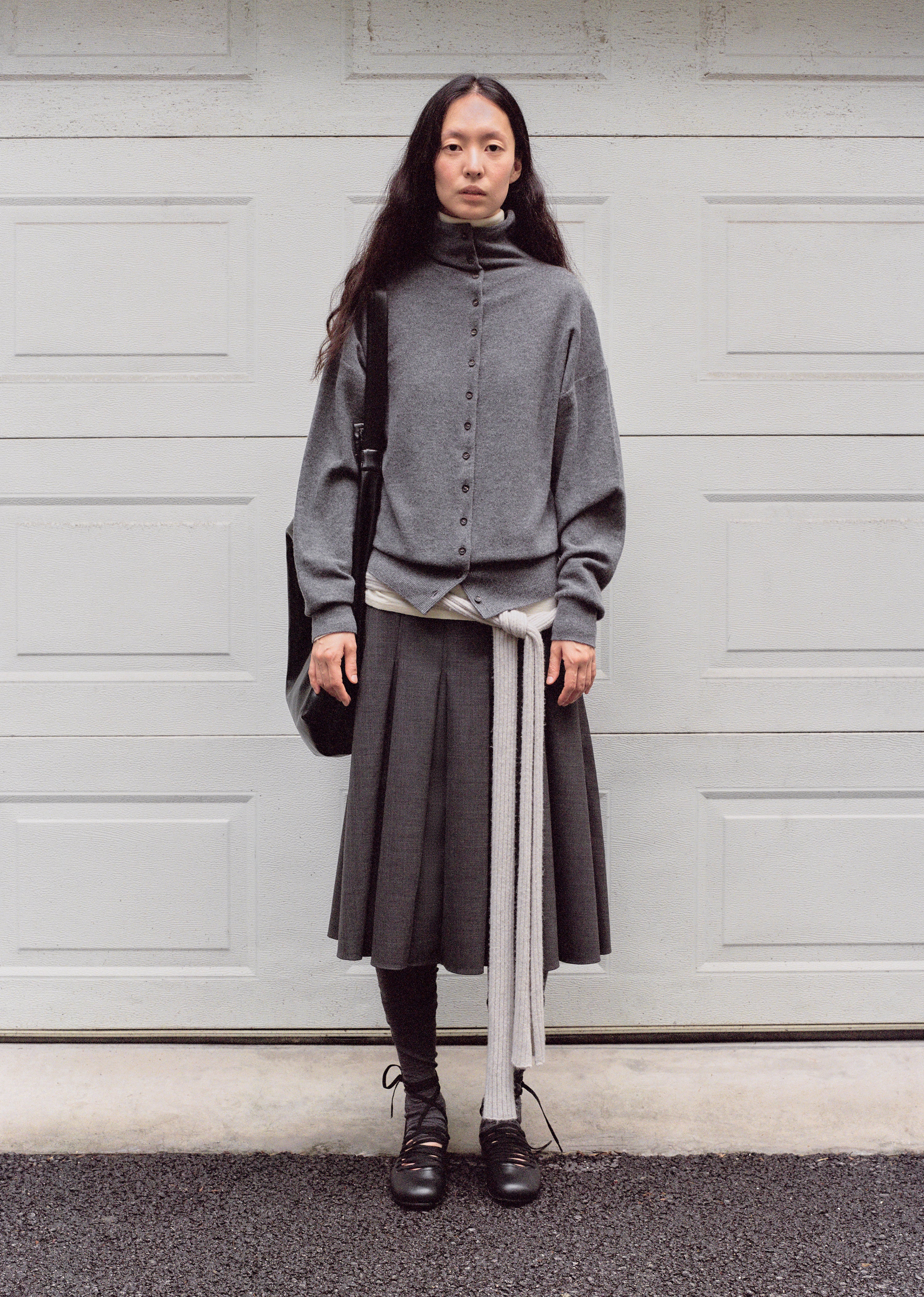 High-neck Merino Wool Cardigan - Image 3