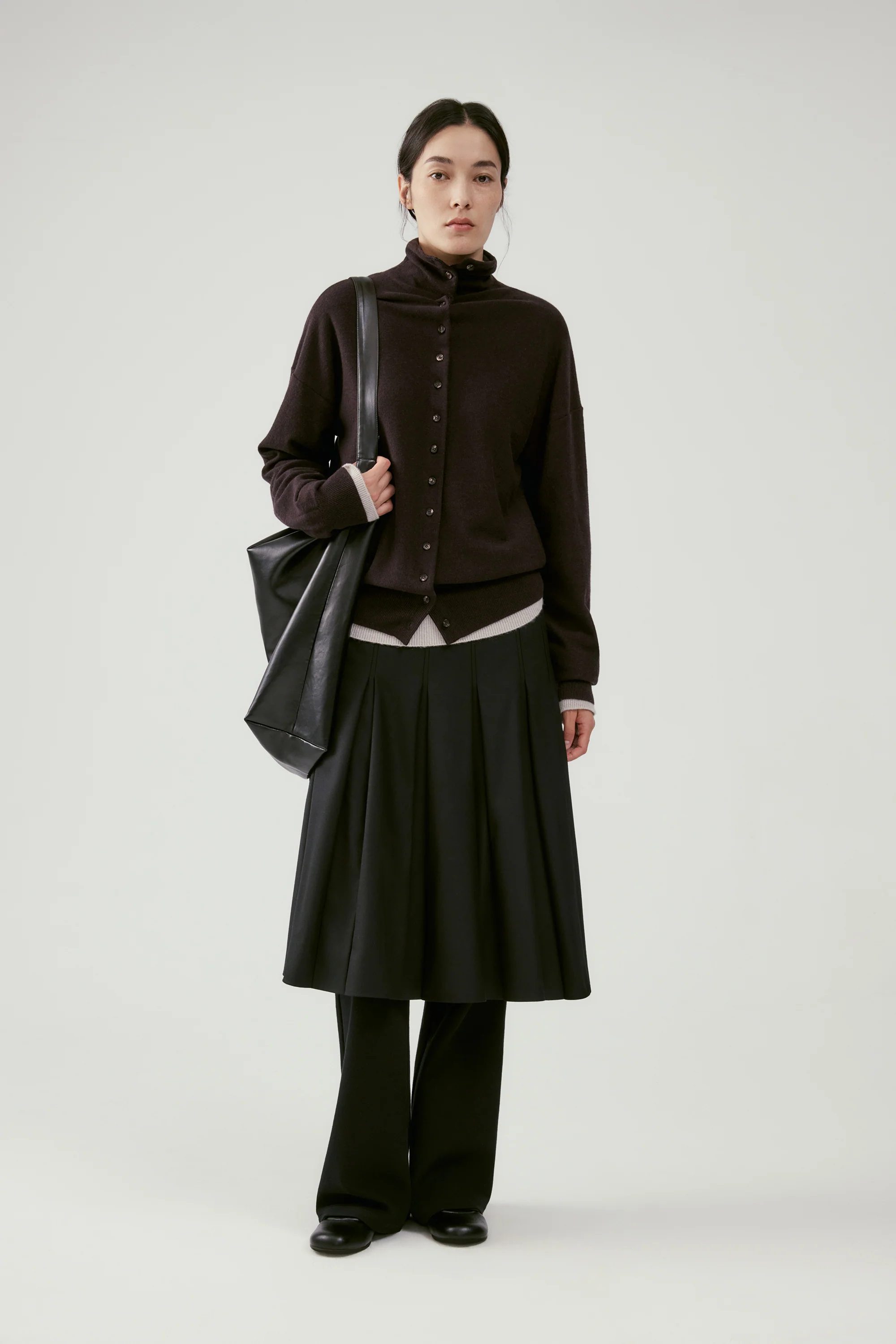 High-neck Merino Wool Cardigan - Image 4