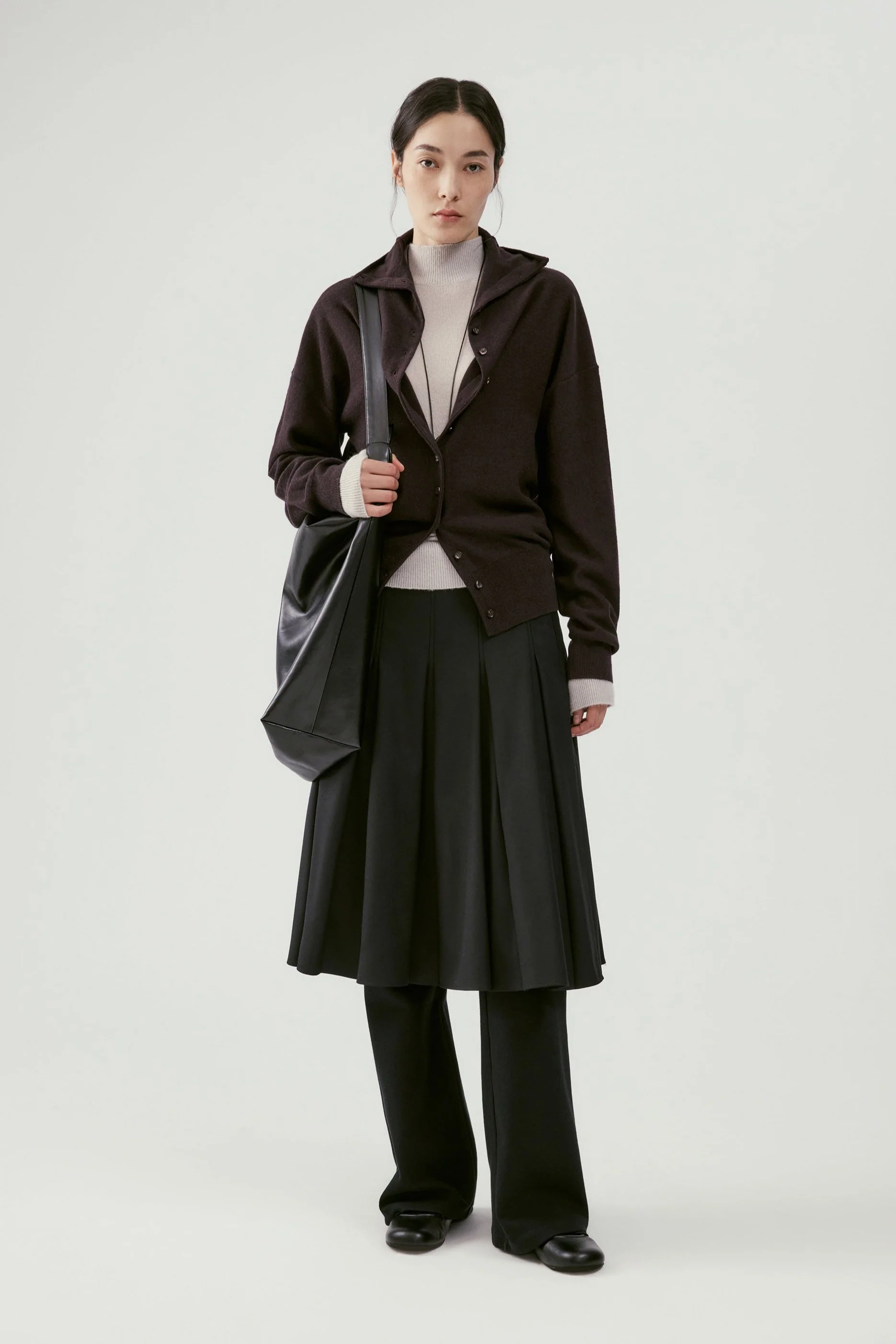 High-neck Merino Wool Cardigan - Image 5