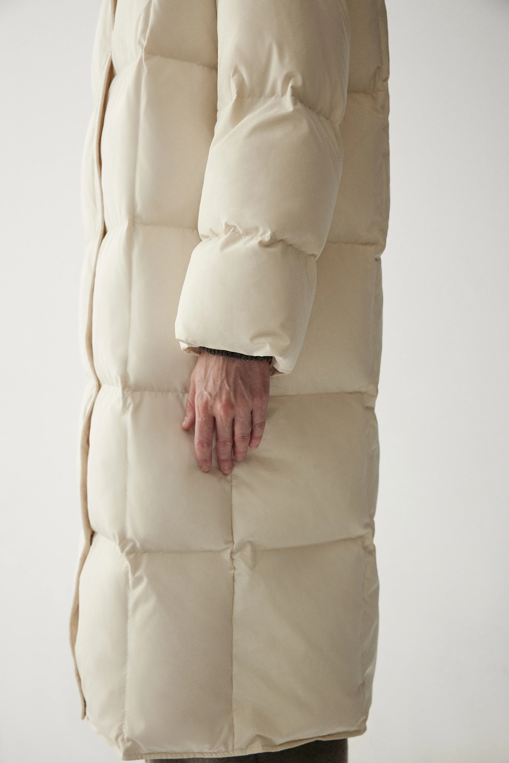 Hooded Long Goose Down Jacket - Image 10