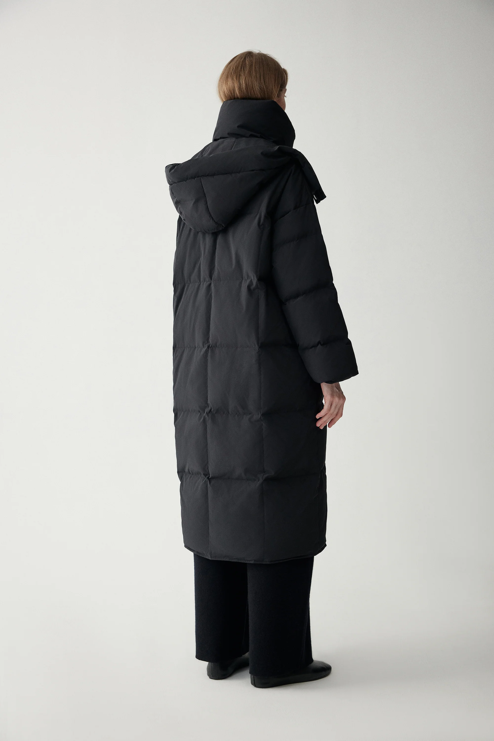 Hooded Long Goose Down Jacket - Image 14