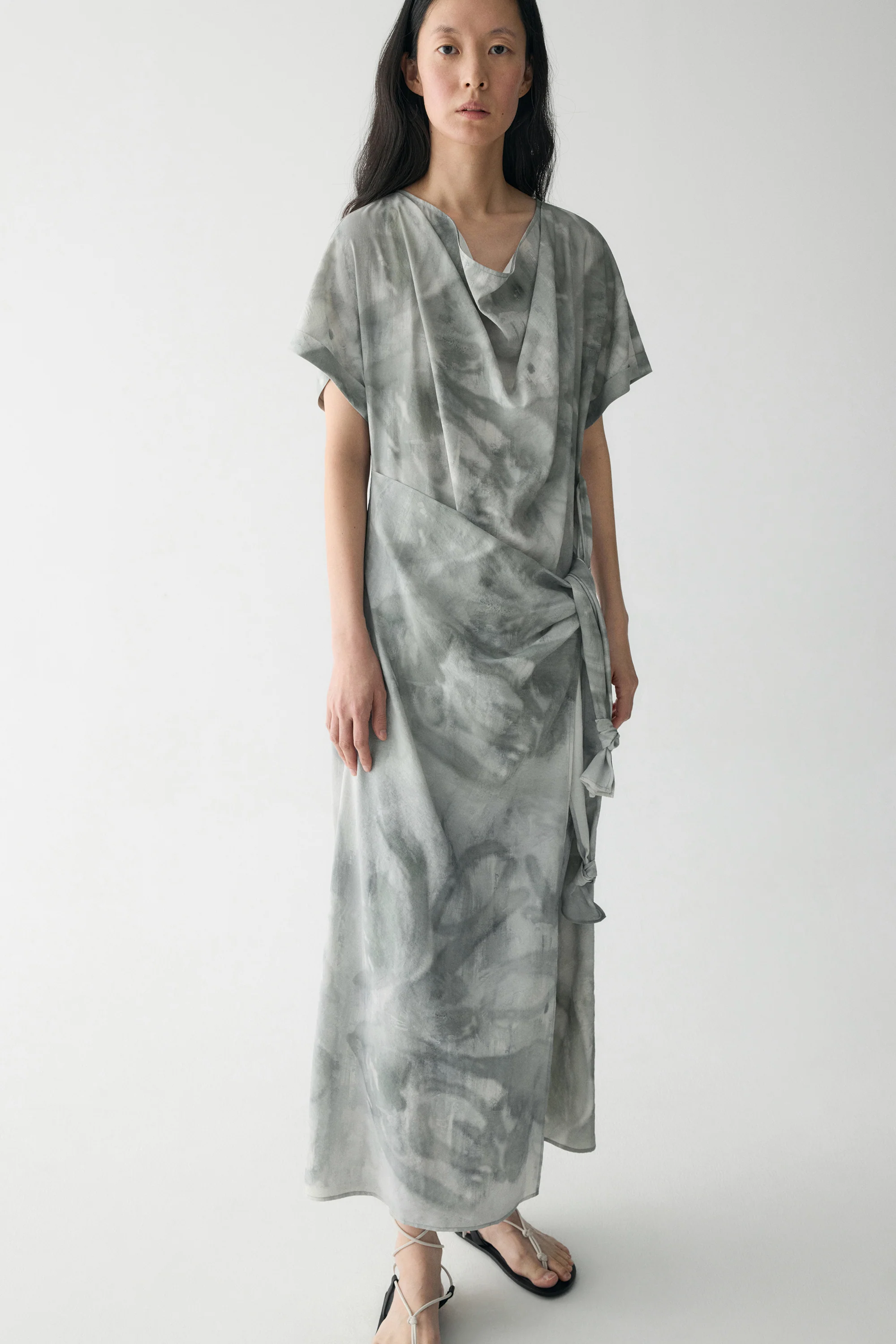Ink-printed Knot Dress - Image 10